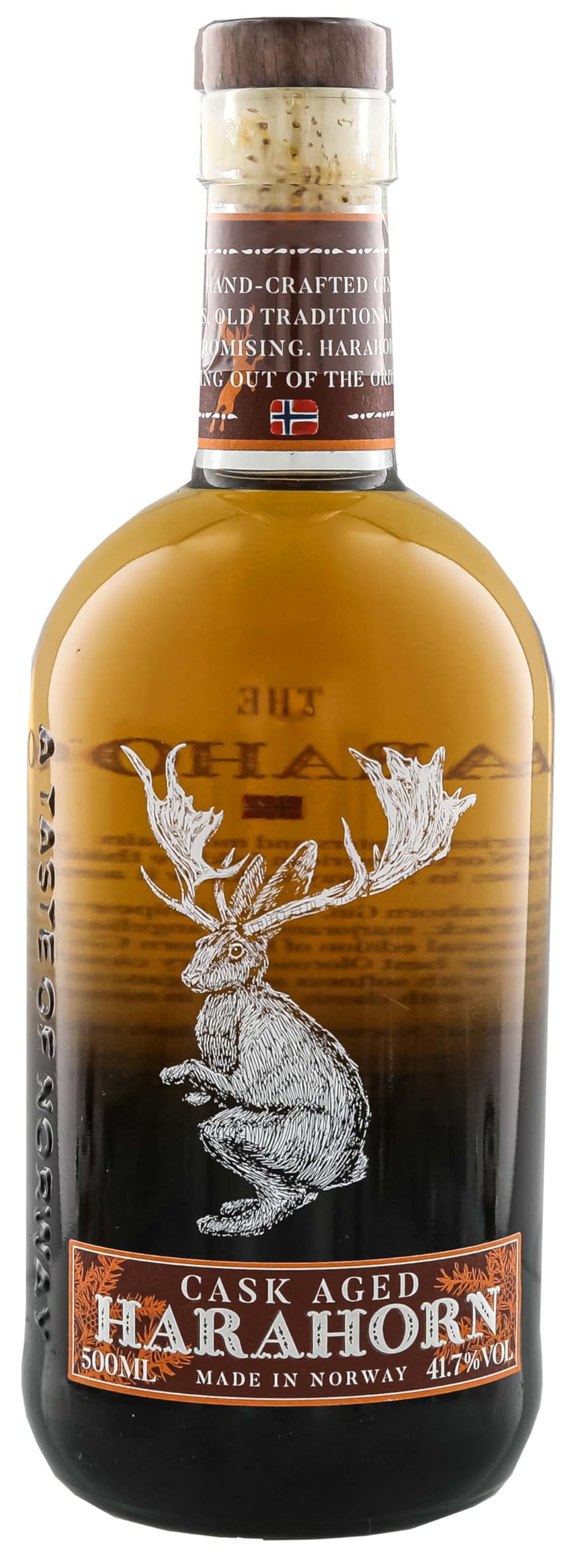 Harahorn Norwegian Cask Aged Gin 41,7% Vol. 0,5l — Piscosaveur