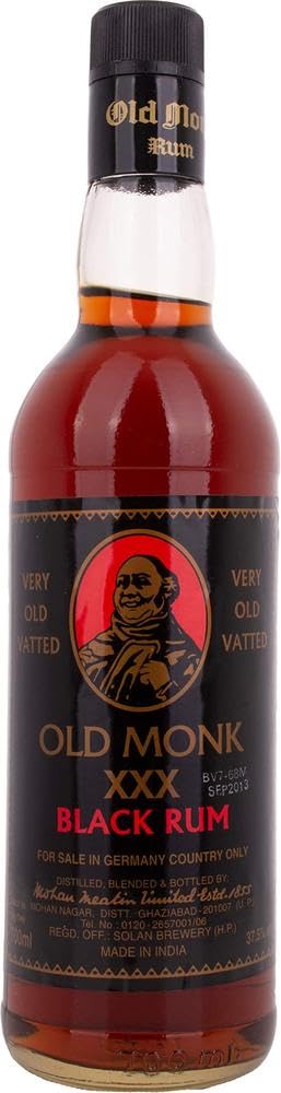 Old Monk XXX Black Rum 37,5% Vol. 0,7l — Piscosaveur