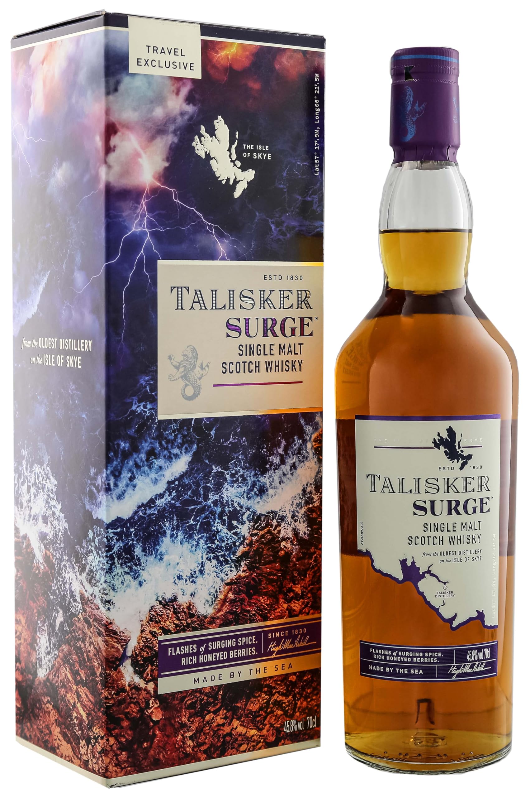 Talisker SURGE Single Malt Scotch Whisky 45,8% Vol. 0,7l en boîte cade — Piscosaveur