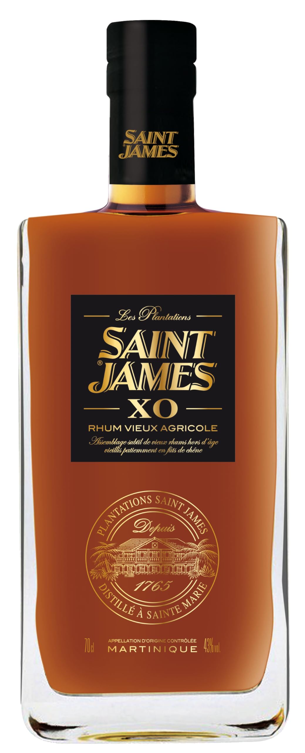 Saint James XO Rhum Vieux Agricole 43% Vol. 0,7l en boîte cadeau — Piscosaveur