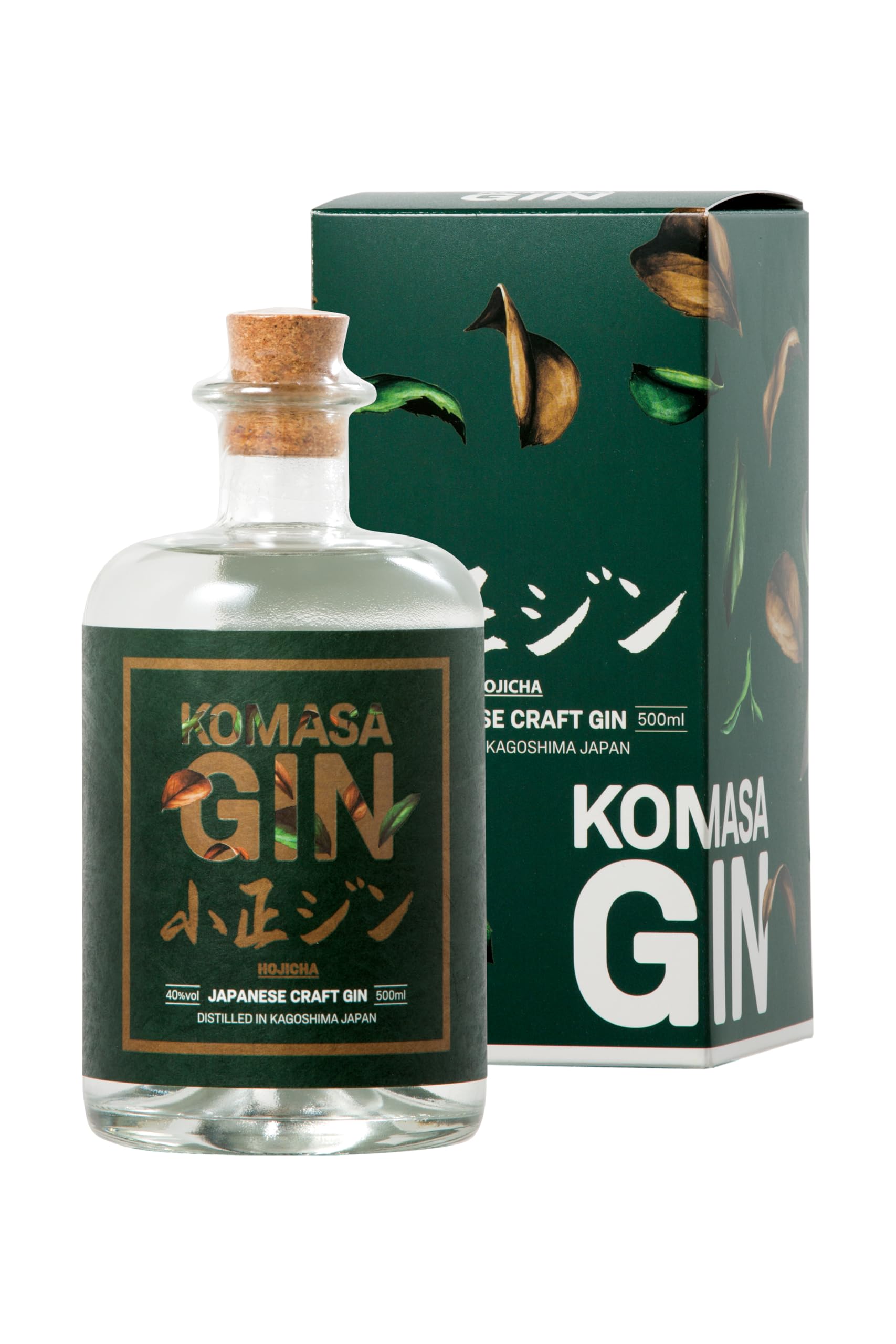 Komasa Gin HOJICHA 40% Vol. 0,5l en boîte cadeau — Piscosaveur
