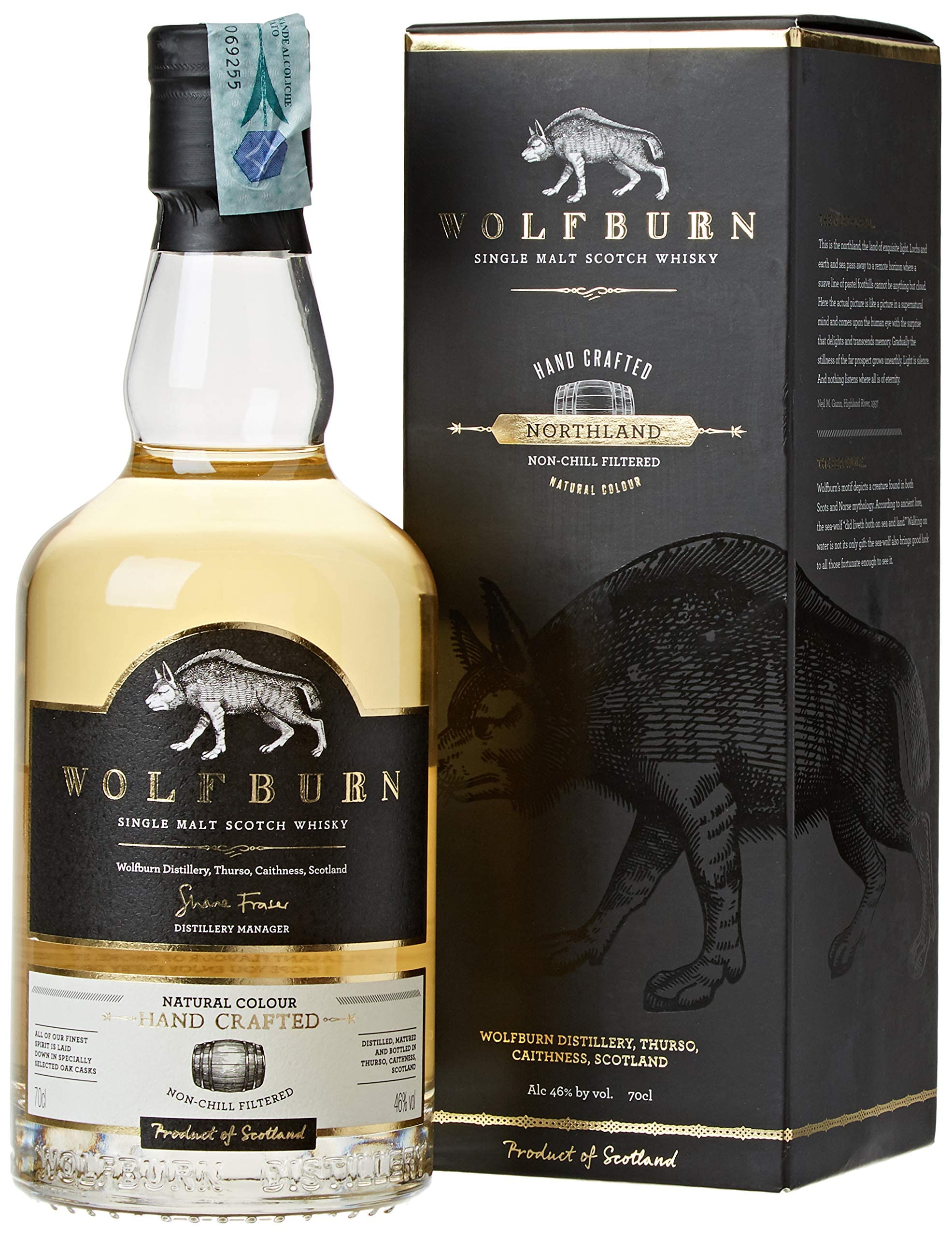 Wolfburn AURORA Single Malt Scotch Whisky 46% Vol. 0,7l en boîte cadeau