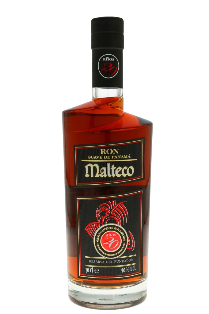 Ron Malteco 20 Años Reserva del Fundador 40% Vol. 0,7l en boîte cadeau — Piscosaveur