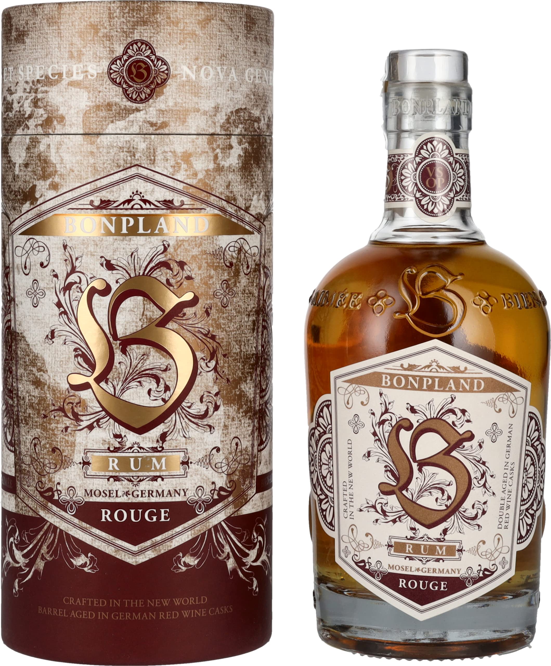Bonpland Rum Rouge VSOP 40% Vol. 0,5l en boîte cadeau — Piscosaveur