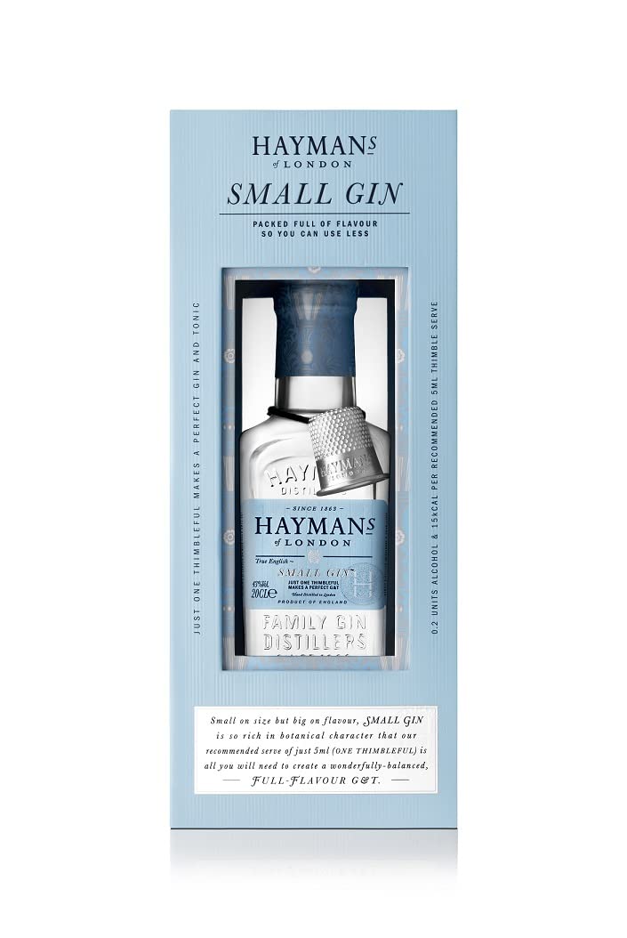Hayman's of London SMALL GIN 43% Vol. 0,2l en boîte cadeau avec 5 ml P — Piscosaveur