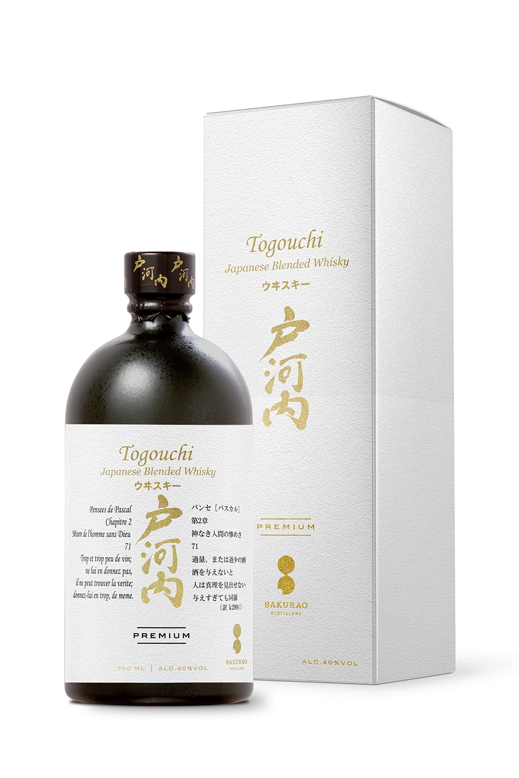 Togouchi Premium Japanese Blended Whisky 40% Vol. 0,7l en boîte cadeau — Piscosaveur
