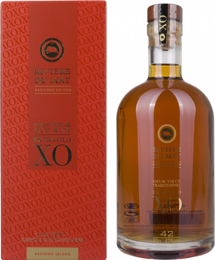Rivière Du Mat Rhum Vieux Traditionnel XO 42% Vol. 0,7l en boîte cadea — Piscosaveur