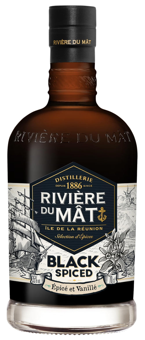 Rivière du Mât Black Spiced 35% Vol. 0,7l — Piscosaveur