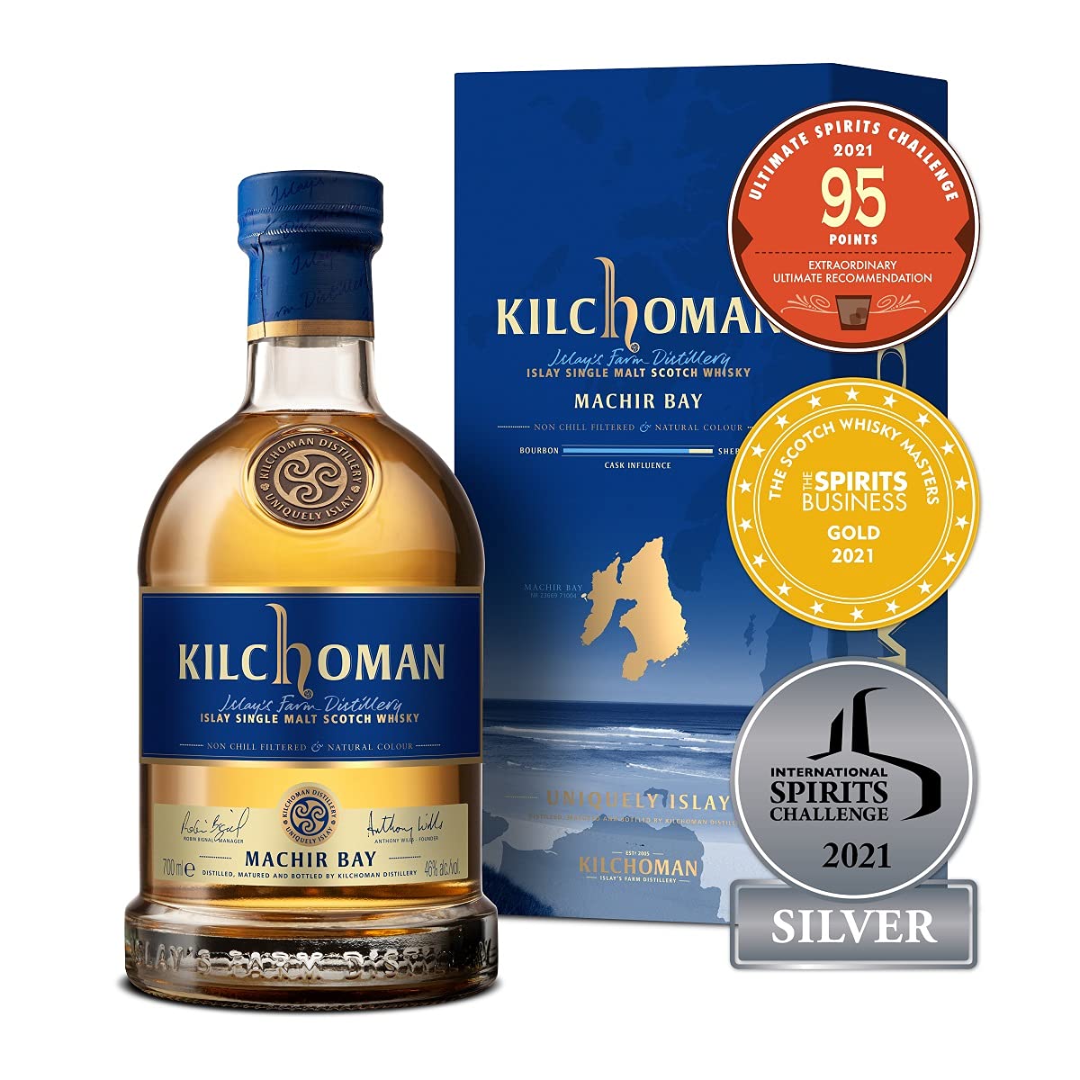 Kilchoman MACHIR BAY Islay Single Malt Scotch Whisky 46% Vol. 0,7l en  — Piscosaveur