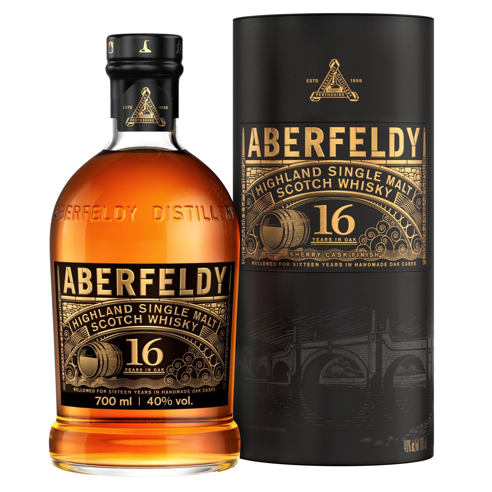 Aberfeldy 16 Years Old Highland Single Malt 40% Vol. 0,7l en boîte cadeau