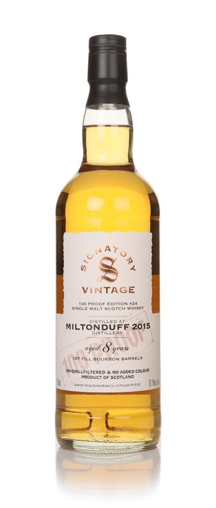 Signatory Vintage MILTONDUFF 8 Years Old 100 Proof Edition #24 Single  — Piscosaveur