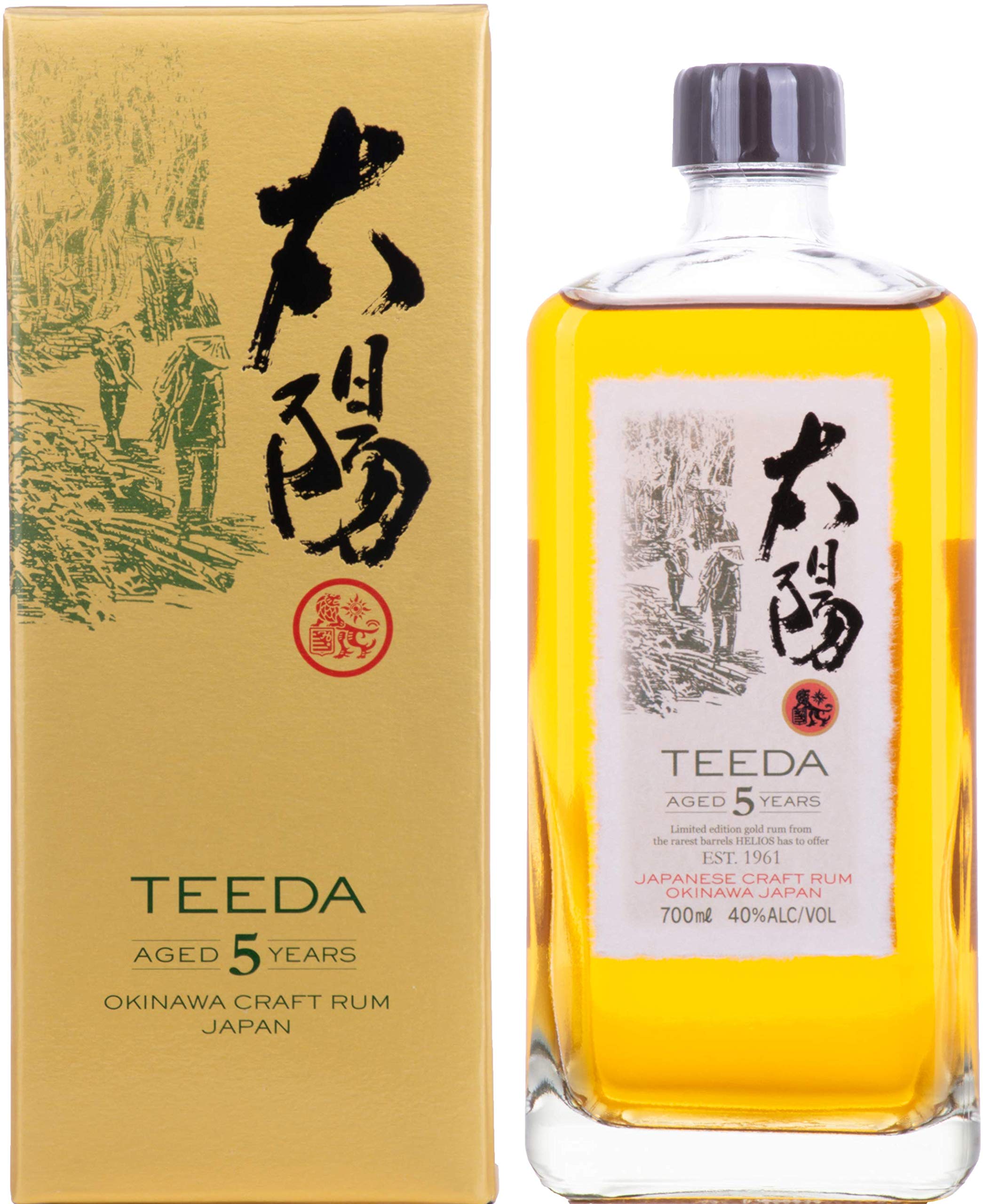 Teeda 5 Years Old Japanese Craft Rum 40% Vol. 0,7l en boîte cadeau — Piscosaveur