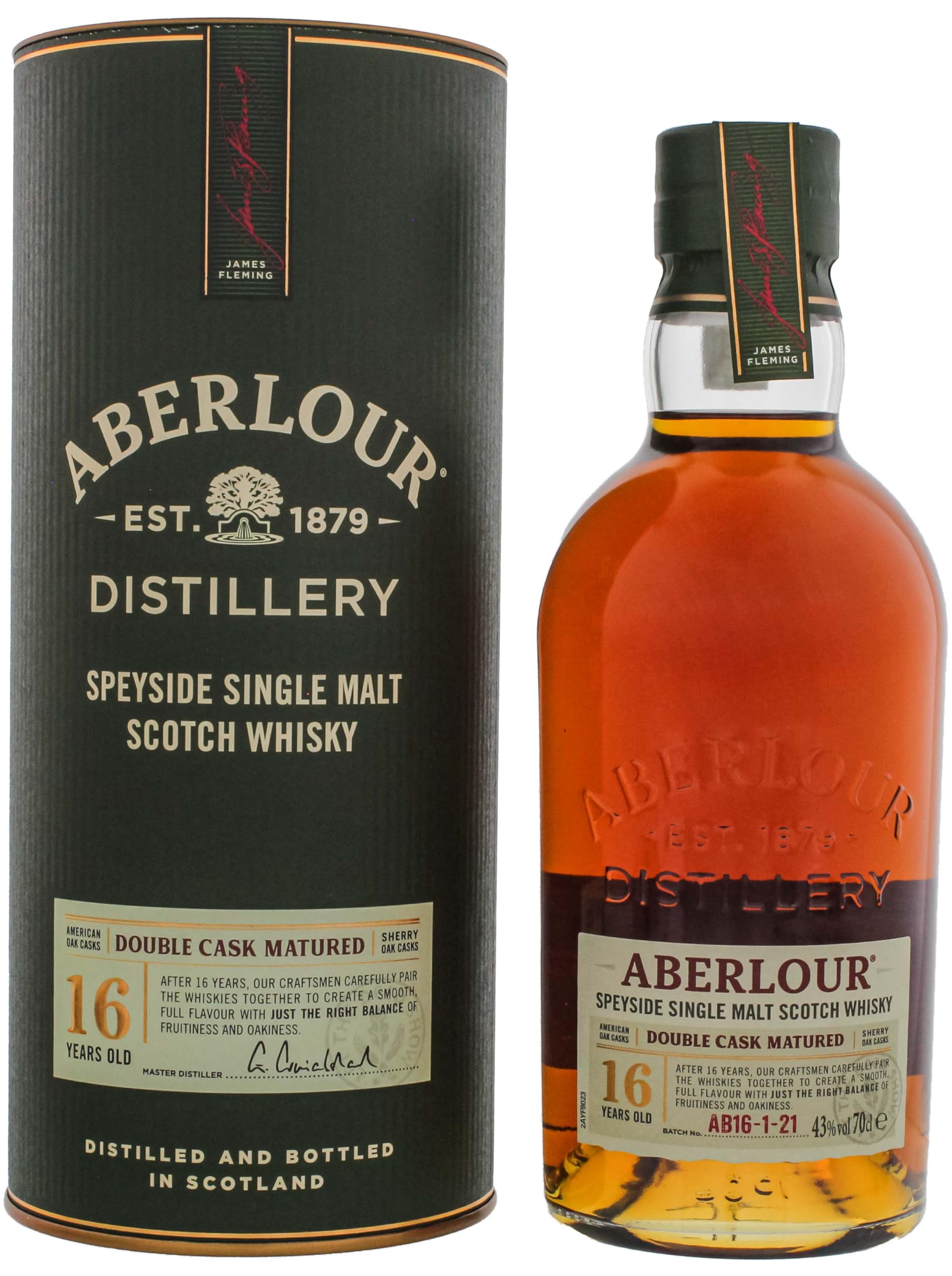 Aberlour 16 Years Old DOUBLE CASK MATURED 43% Vol. 0,7l en boîte cadeau — Whisky — Piscosaveur