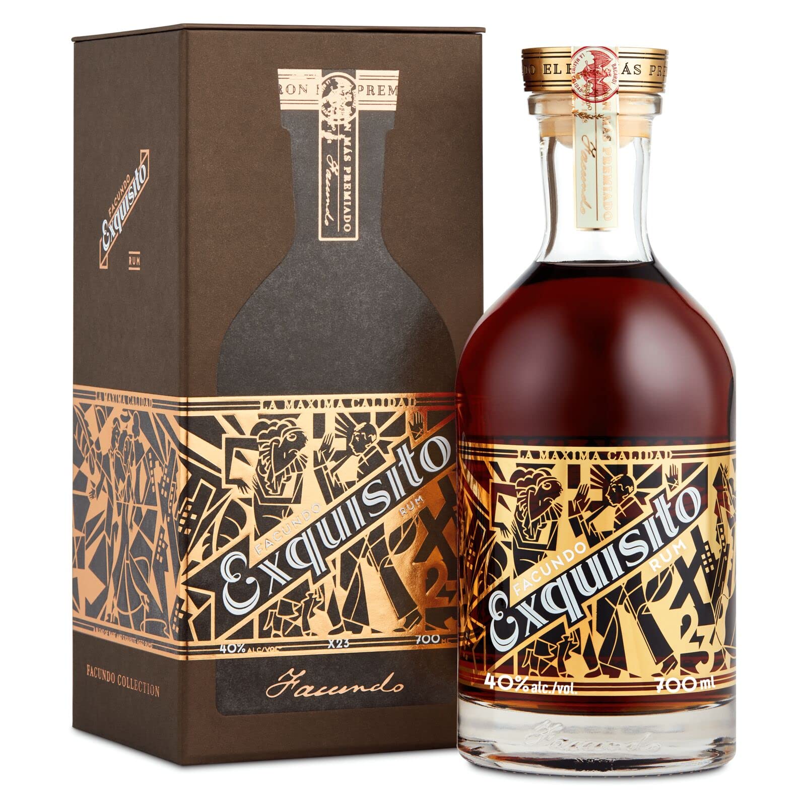 Facundo EXQUISITO Rum 40% Vol. 0,7l en boîte cadeau — Piscosaveur