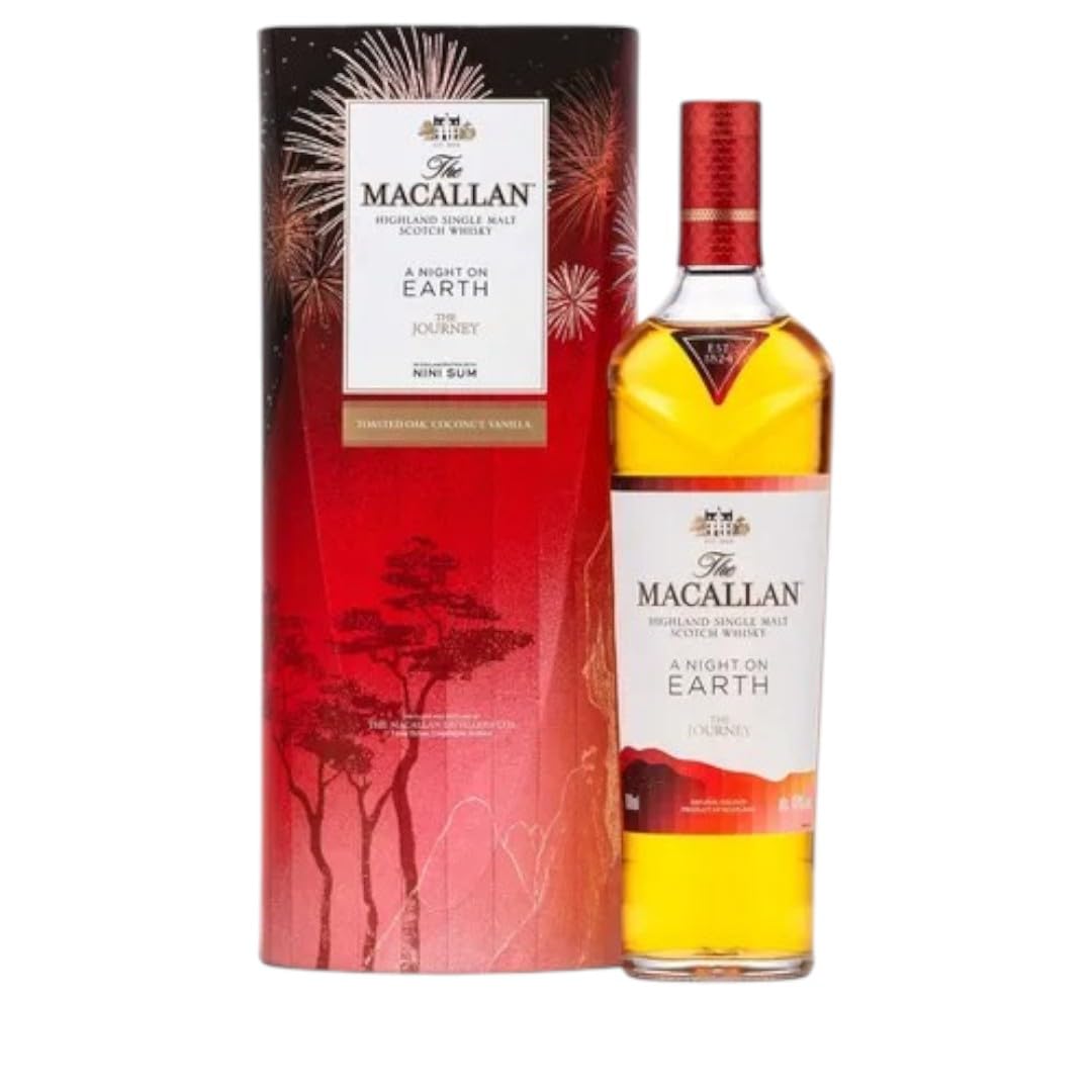 The Macallan A NIGHT ON EARTH THE JOURNEY 2023 43% Vol. 0,7l en boîte  — Piscosaveur