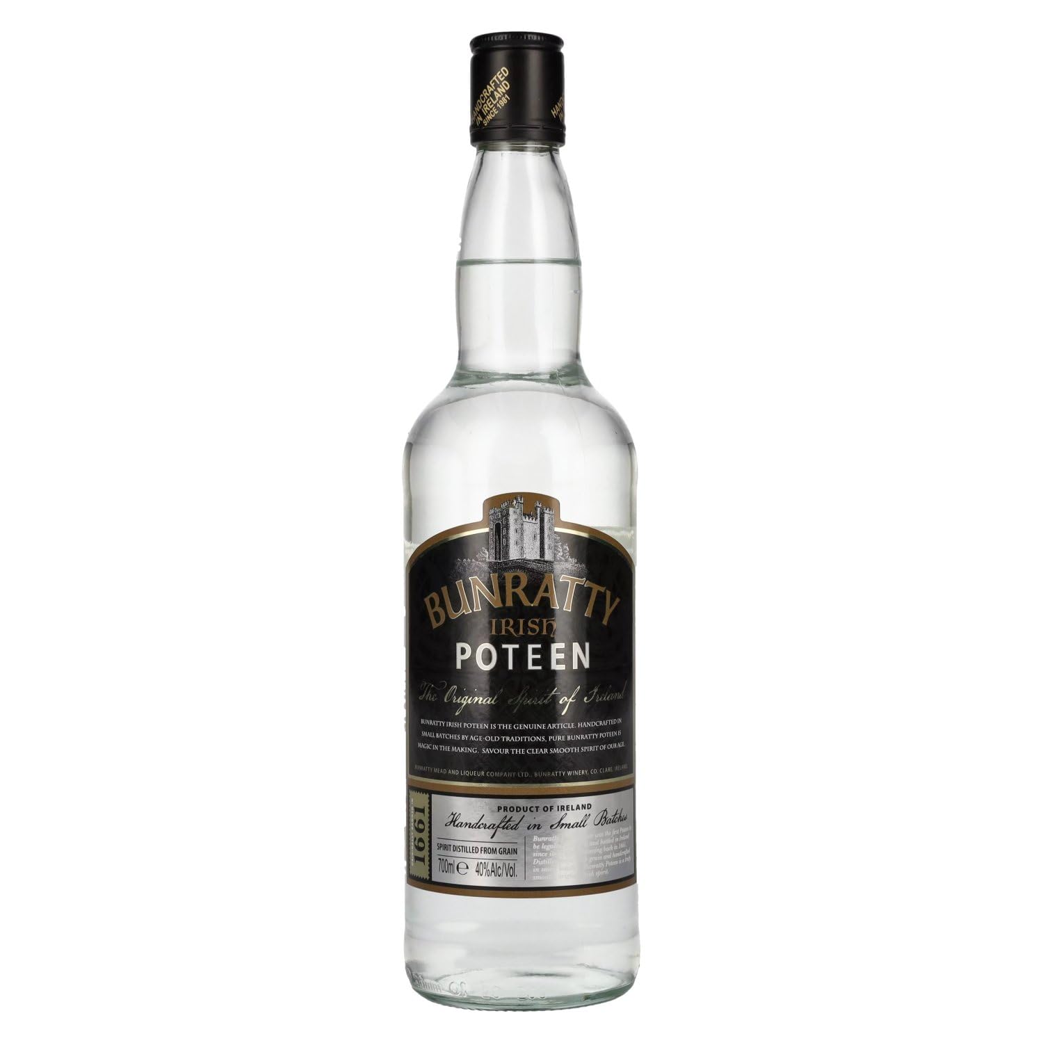 Bunratty Irish POTCHEEN 40% Vol. 0,7l — Piscosaveur
