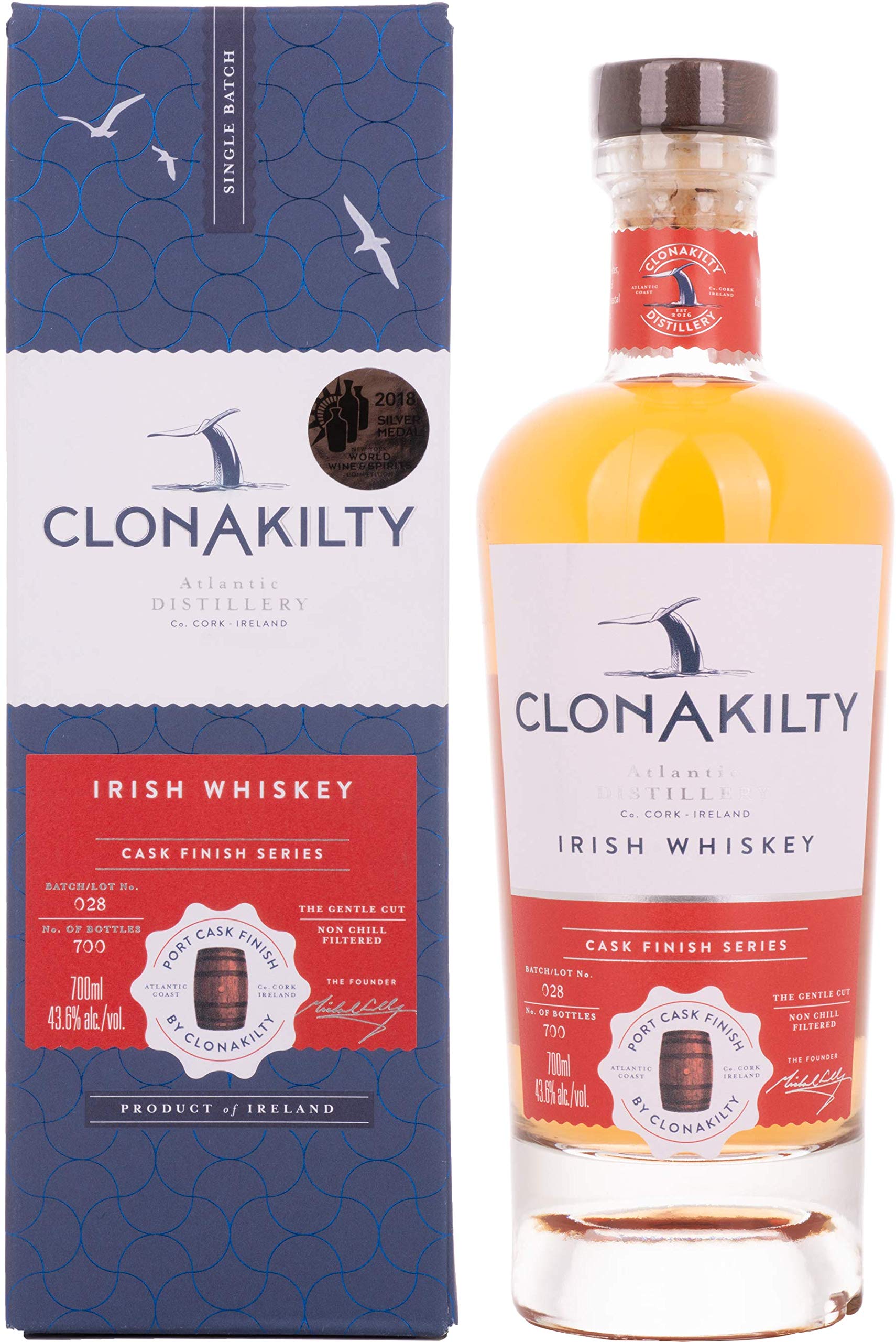 Clonakilty Irish Whiskey Port Cask 43,6% Vol. 0,7l — Piscosaveur