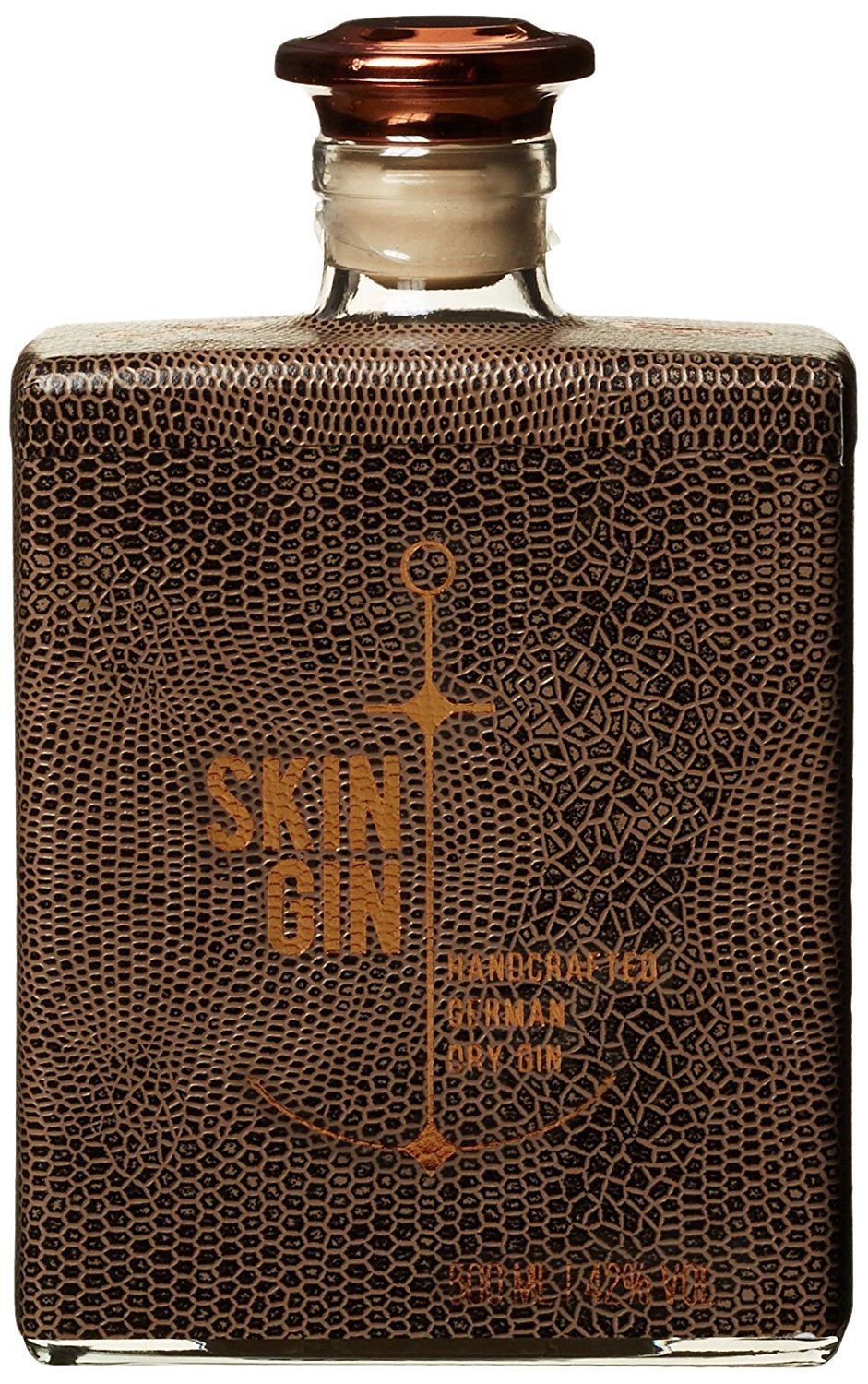 Skin Gin Handcrafted German Dry Gin Reptile Brown Skin 42% Vol. 0,5l — Piscosaveur