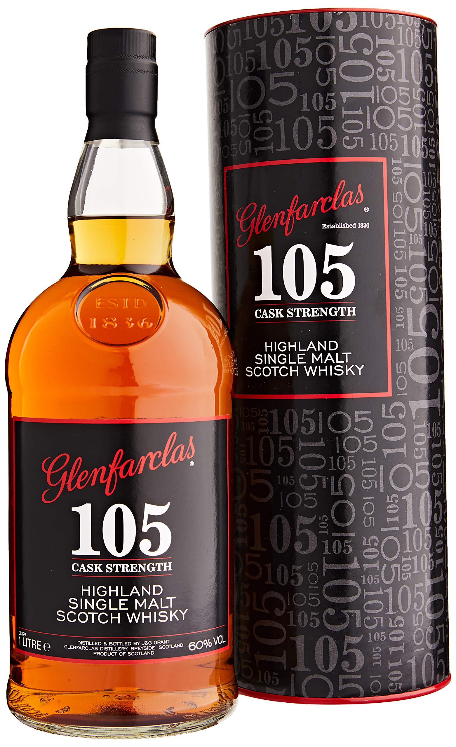 Glenfarclas 105 CASK STRENGTH Highland Single Malt 60% Vol. 1l en boît — Piscosaveur