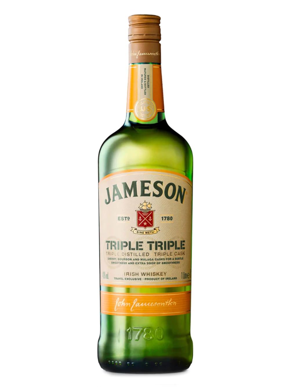 Jameson Triple Distilled & Triple Cask Irish Whiskey 40% Vol. 1l — Piscosaveur
