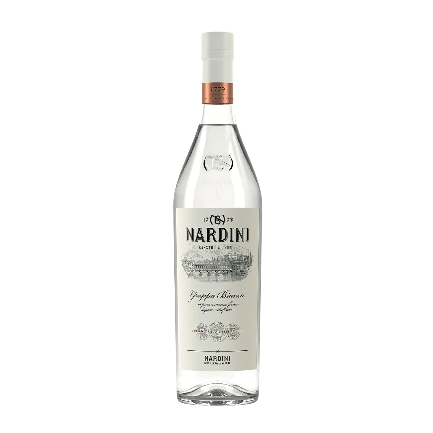 Nardini Grappa Bianca 50% Vol. 0,7l — Piscosaveur