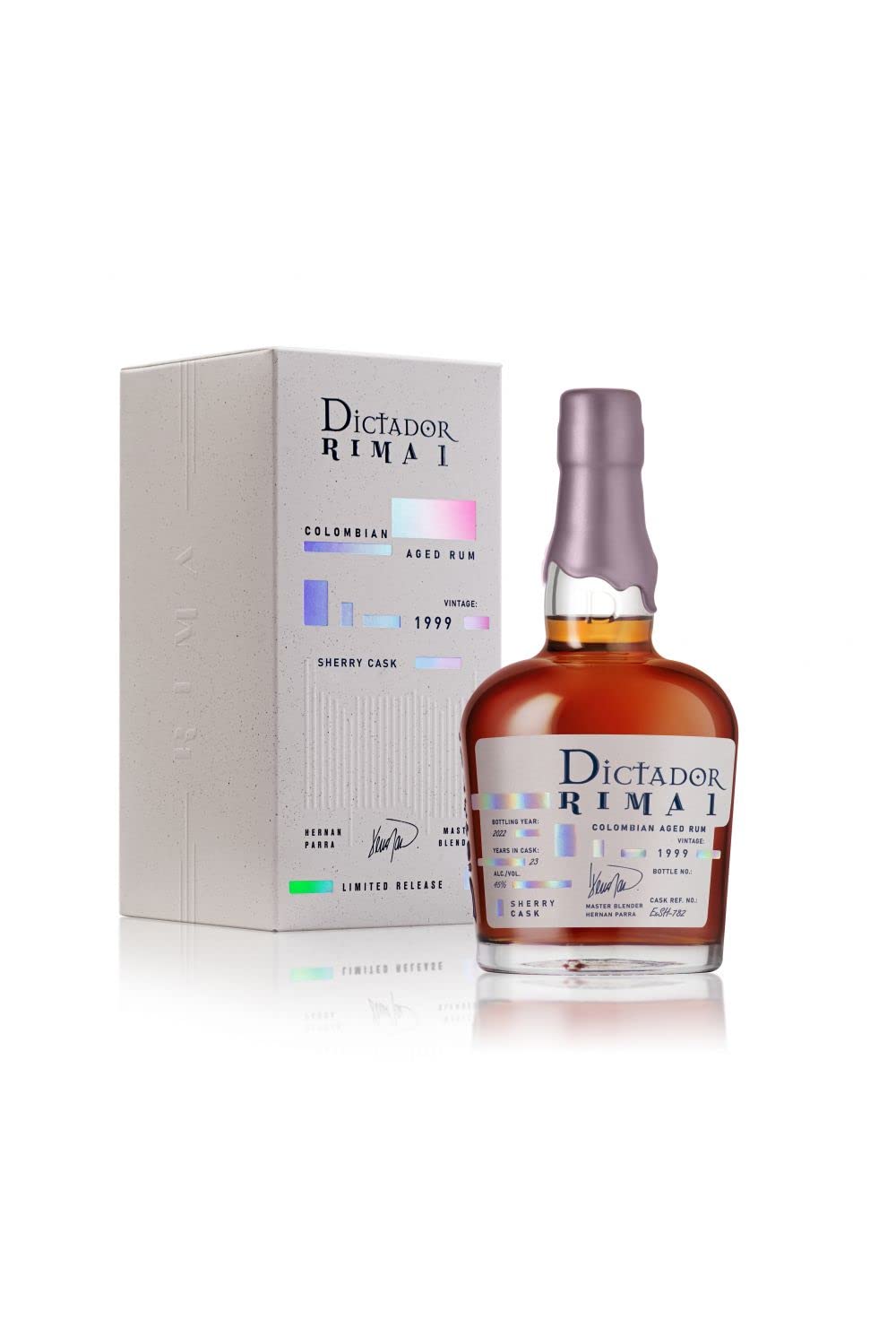Dictador RIMA 1 23 Years Old SHERRY Cask Vintage 1999 45% Vol. 0,7l en — Piscosaveur