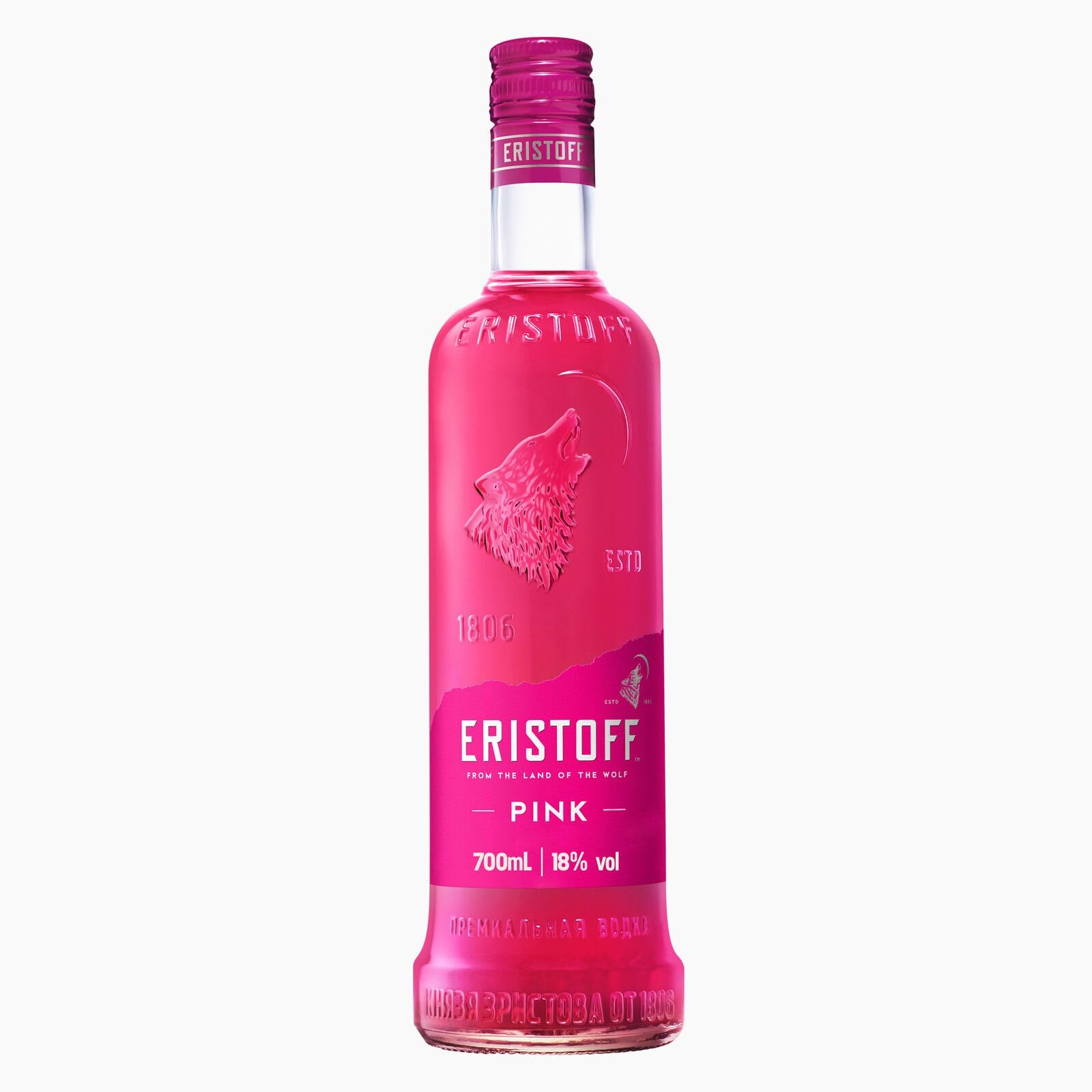 Eristoff PINK Strawberry Flavours & Vodka Liqueur 18% Vol. 0,7l — Piscosaveur