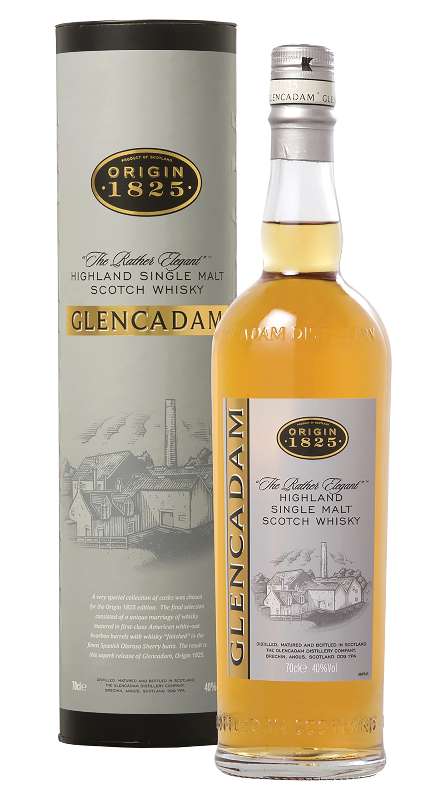 Glencadam Origin 1825 The Rather Elegant 40% Vol. 0,7l en boîte cadeau — Piscosaveur