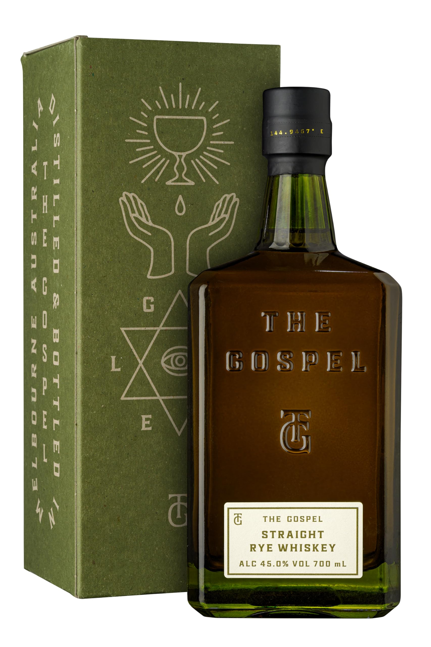 The Gospel Straight Rye Whiskey 45% Vol. 0,7l en boîte cadeau — Piscosaveur