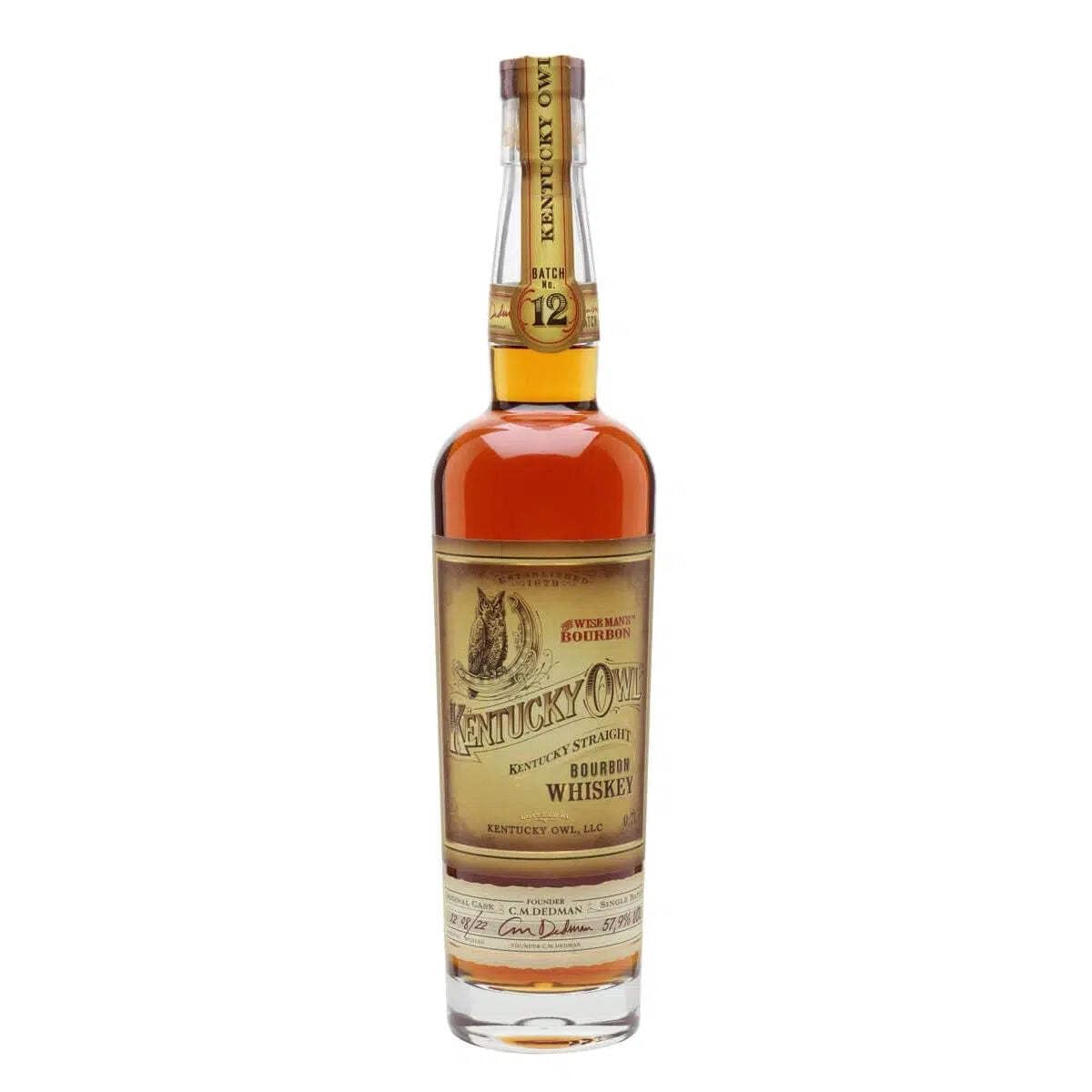 Kentucky Owl Kentucky Straight BOURBON Whiskey Batch No. 12 57,9% Vol. — Piscosaveur