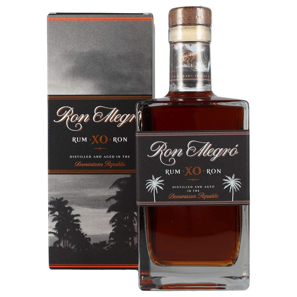Ron Alegró XO Dominican Republic Rum 40% Vol. 0,7l en boîte cadeau — Piscosaveur