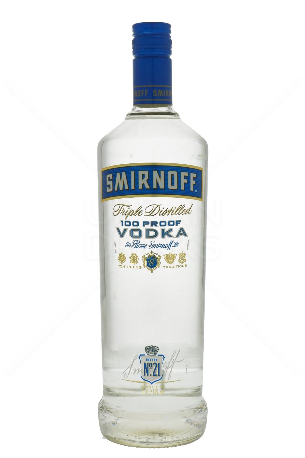 Smirnoff Triple Distilled 100 PROOF Vodka Blue Label 50% Vol. 1l — Piscosaveur