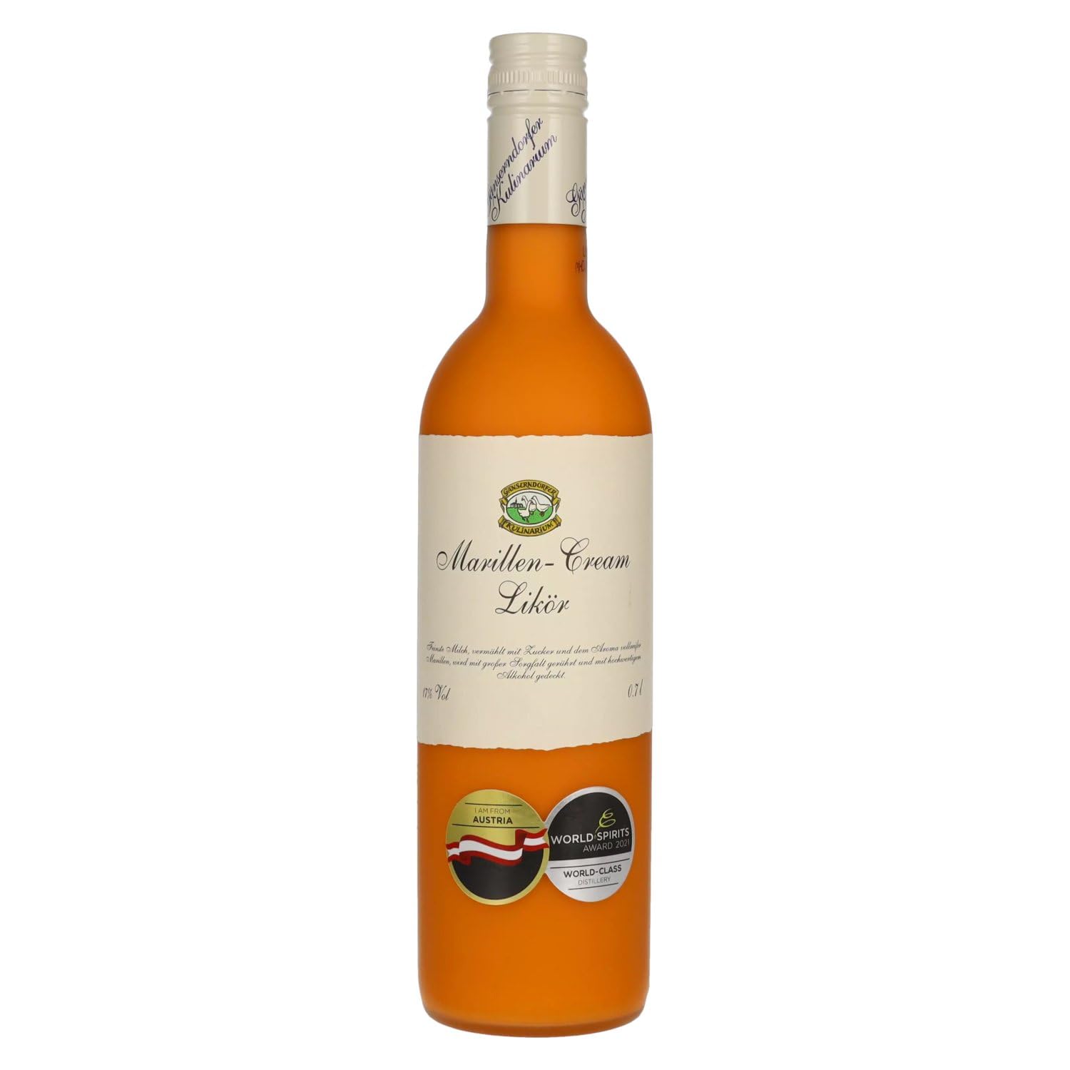 Gänserndorfer Kulinarium Marillen-Cream Likör 17% Vol. 0,7l — Piscosaveur