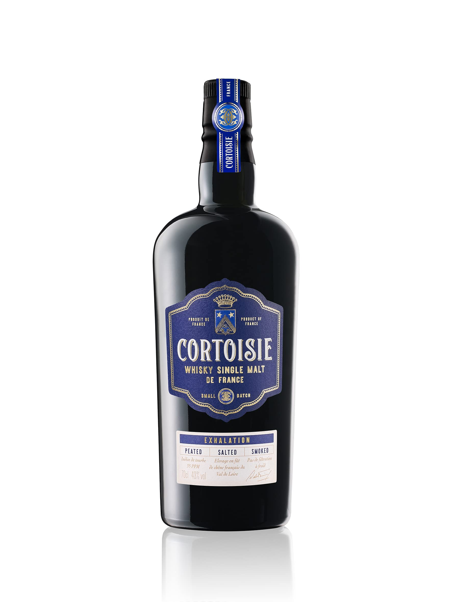 Cortoisie EXHALATION Whisky Single Malt de France 43% Vol. 0,7l en boîte cadeau