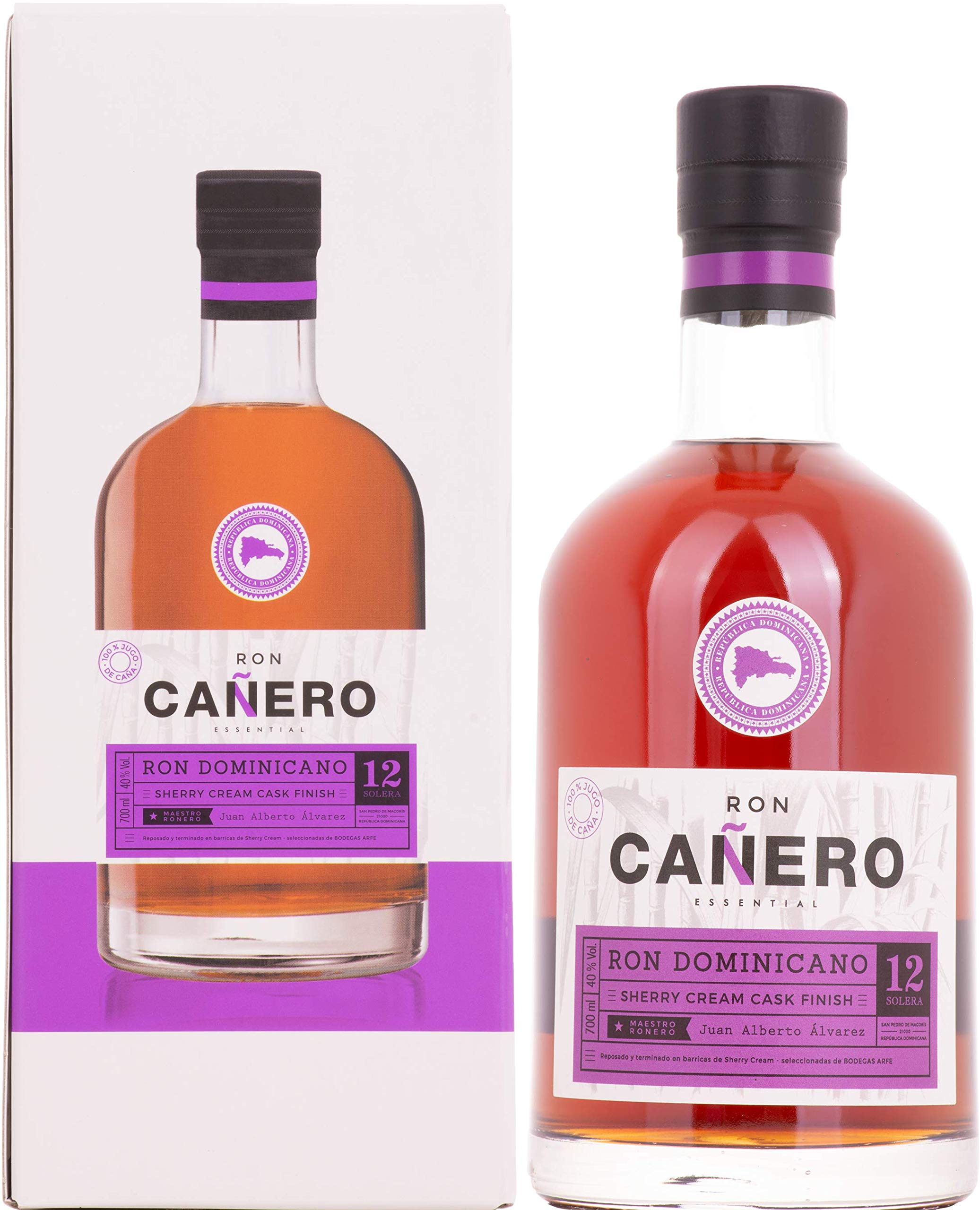 Ron Cañero 12 Solera Ron Dominicano SHERRY CREAM CASK FINISH 40% Vol.  — Piscosaveur
