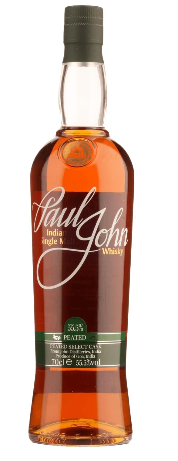 Paul John PEATED SELECT CASK Indian Single Malt Whisky 55,5% Vol. 0,7l en boîte cadeau