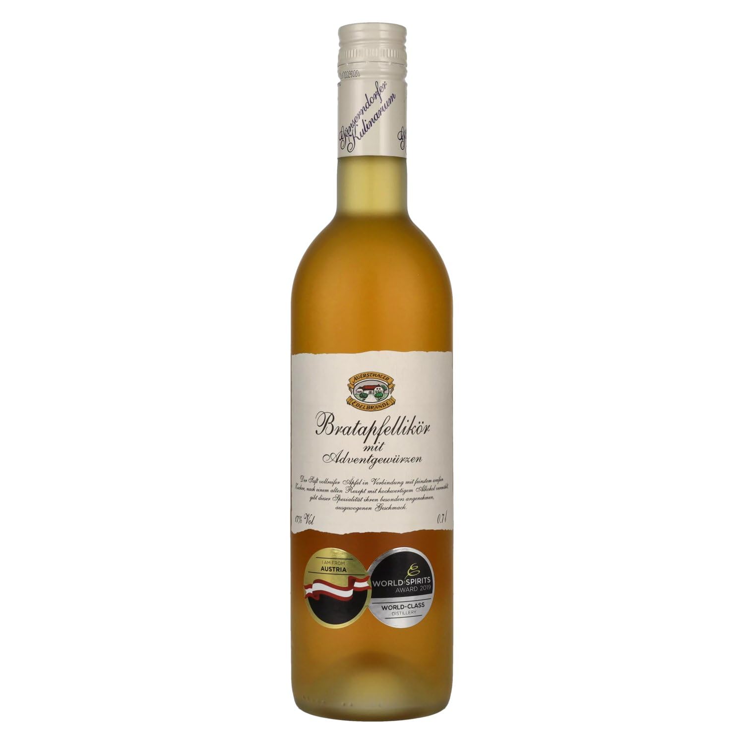 Auersthaler Bratapfellikör avec Adventgewürzen 17% Vol. 0,7l — Spiritueux — Piscosaveur