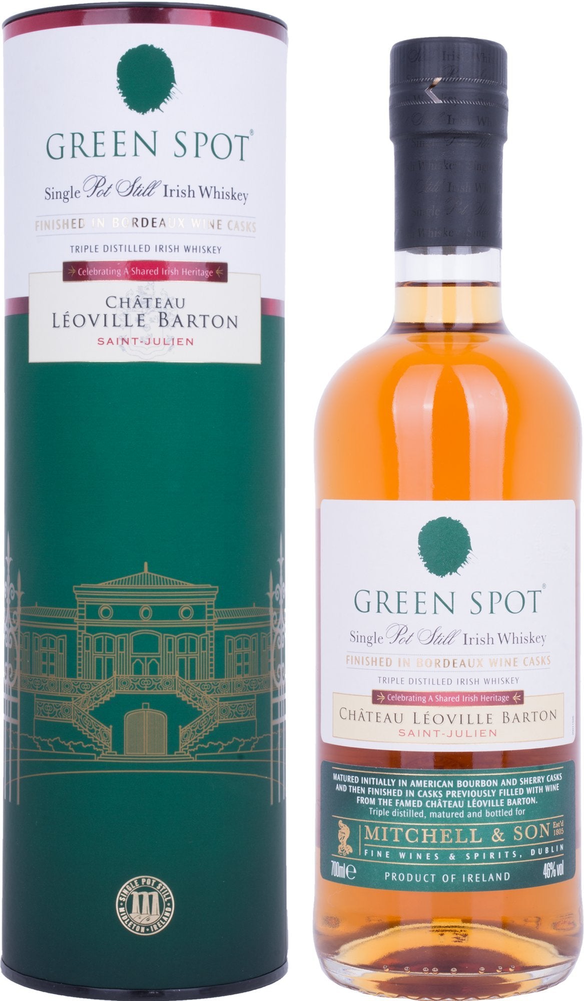 Green Spot LÉOVILLE BARTON Single Pot Still Irish Whiskey 46% Vol. 0,7 — Piscosaveur