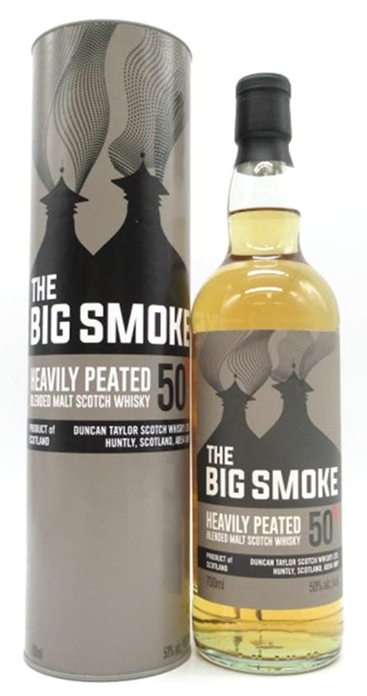 Duncan Taylor THE BIG SMOKE Heavily Peated Blended Malt 50% Vol. 0,7l en boîte cadeau