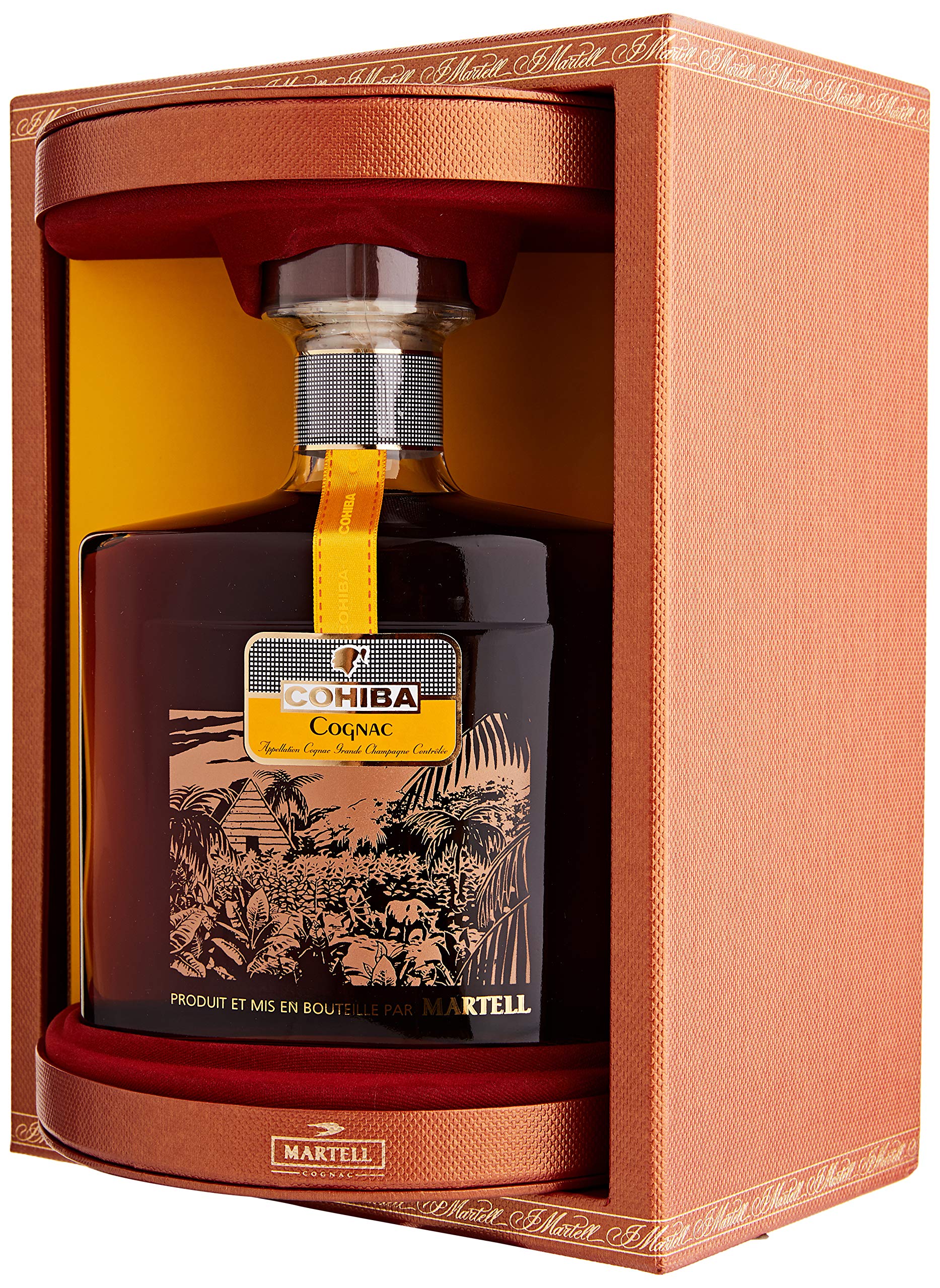 Martell Cohiba Grande Champagne Cognac 43% Vol. 0,7l en boîte cadeau