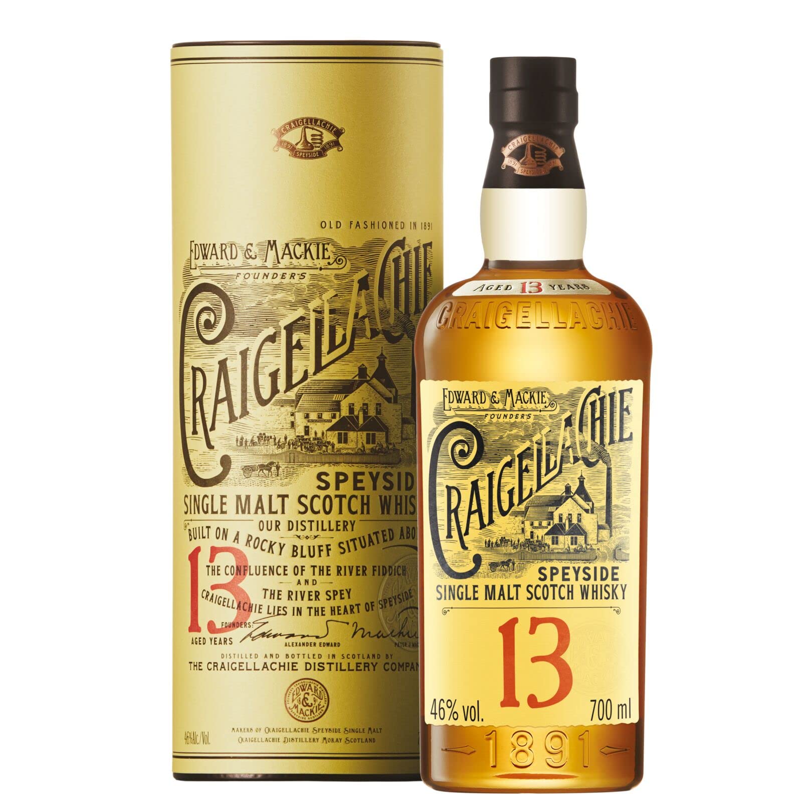 Craigellachie 13 Years Old Speyside Single Malt 46% Vol. 0,7l en boîte — Piscosaveur