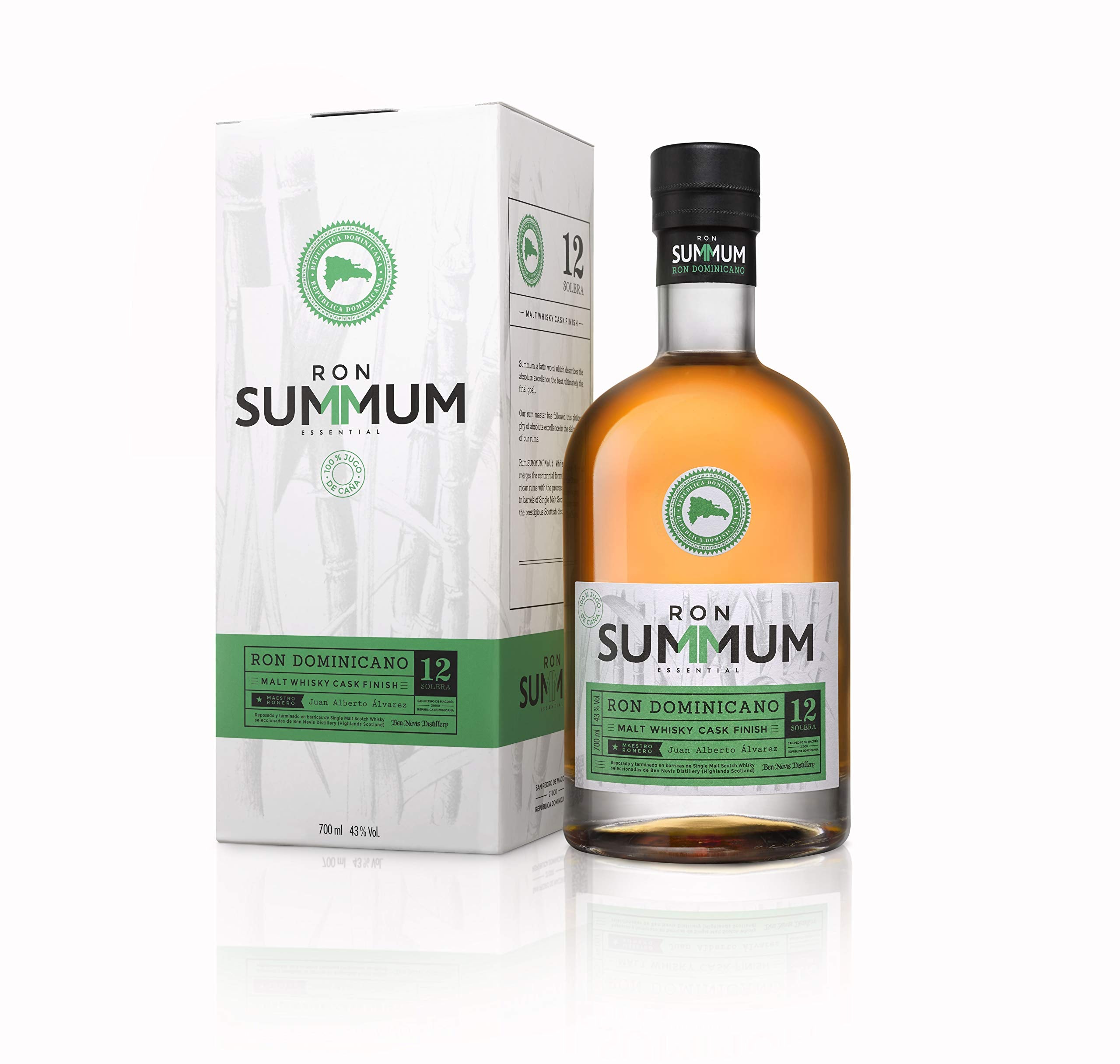Ron Summum 12 Solera Ron Dominicano MALT WHISKY CASK FINISH 43% Vol. 0 — Piscosaveur