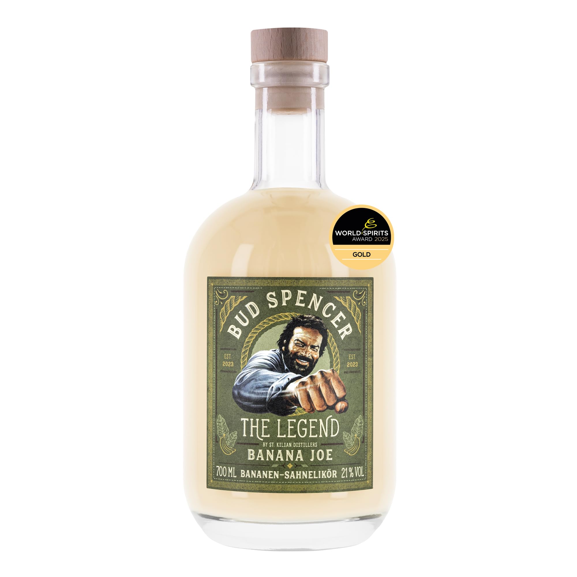 Bud Spencer The Legend BANANA JOE Bananen-Sahnelikör 21% Vol. 0,7l — Piscosaveur