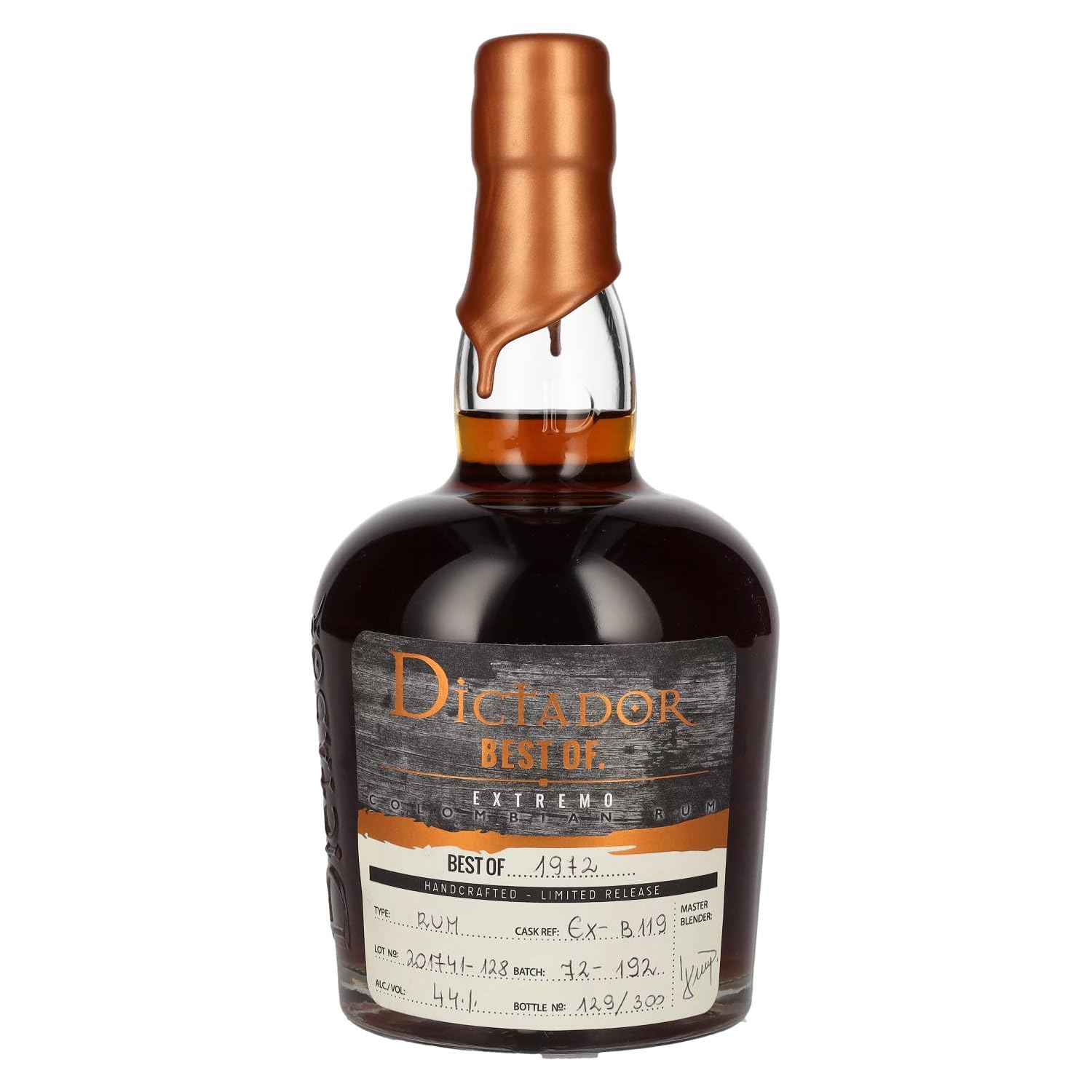 Dictador BEST OF 1972 EXTREMO Colombian Rum Limited Release 44% Vol. 0 — Piscosaveur