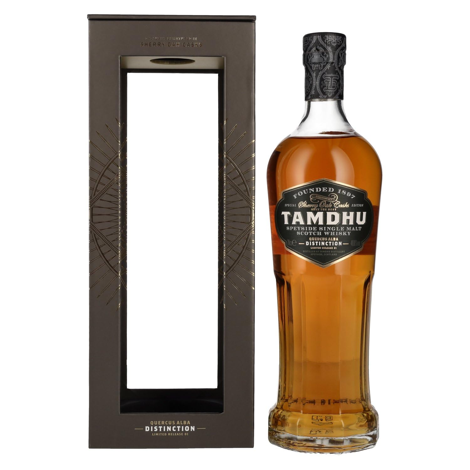 Tamdhu DISTINCTION I Speyside Single Malt Scotch Whisky 48% Vol. 0,7l  — Piscosaveur