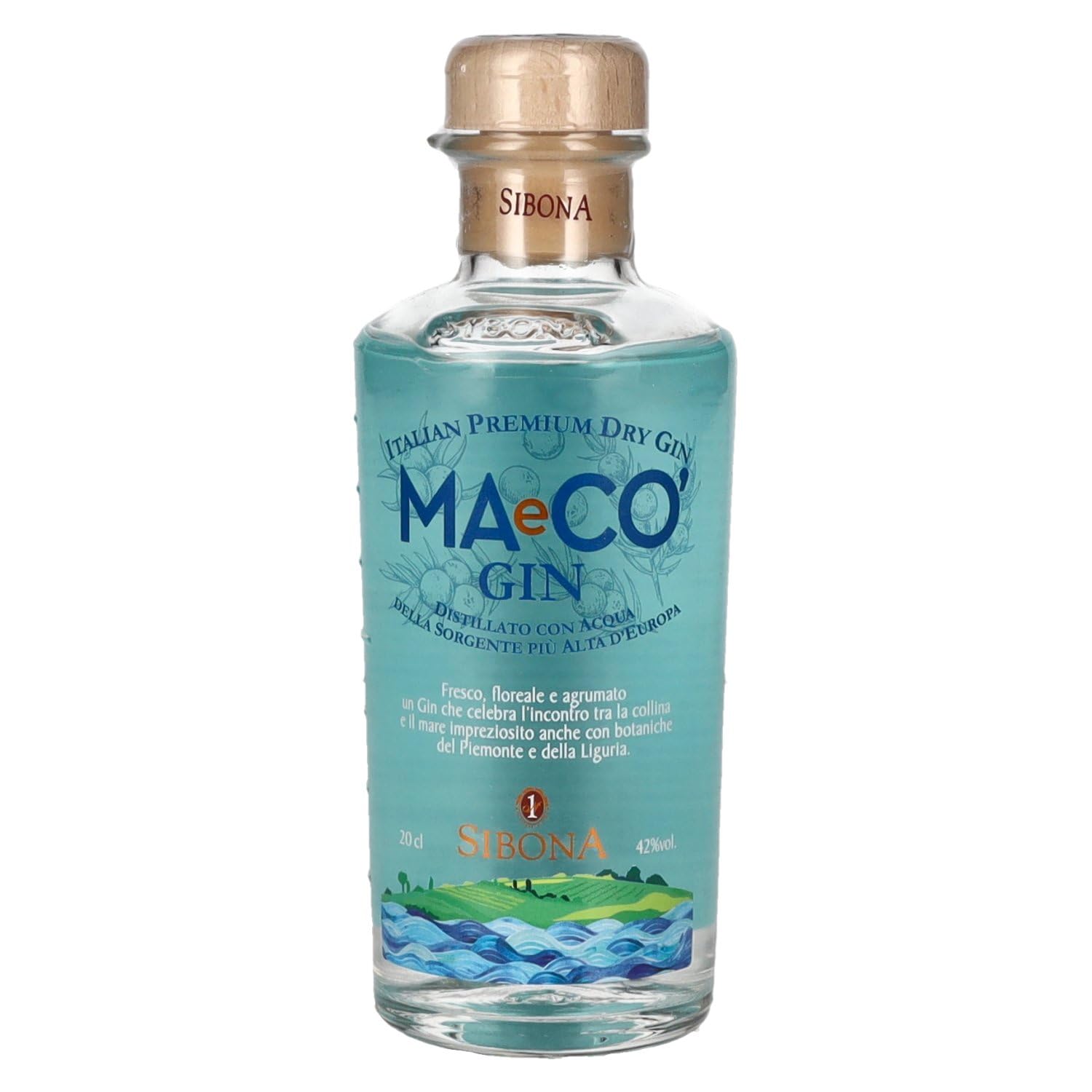 Sibona MAeCO Italian Premium Dry Gin 42% Vol. 0,2l — Piscosaveur