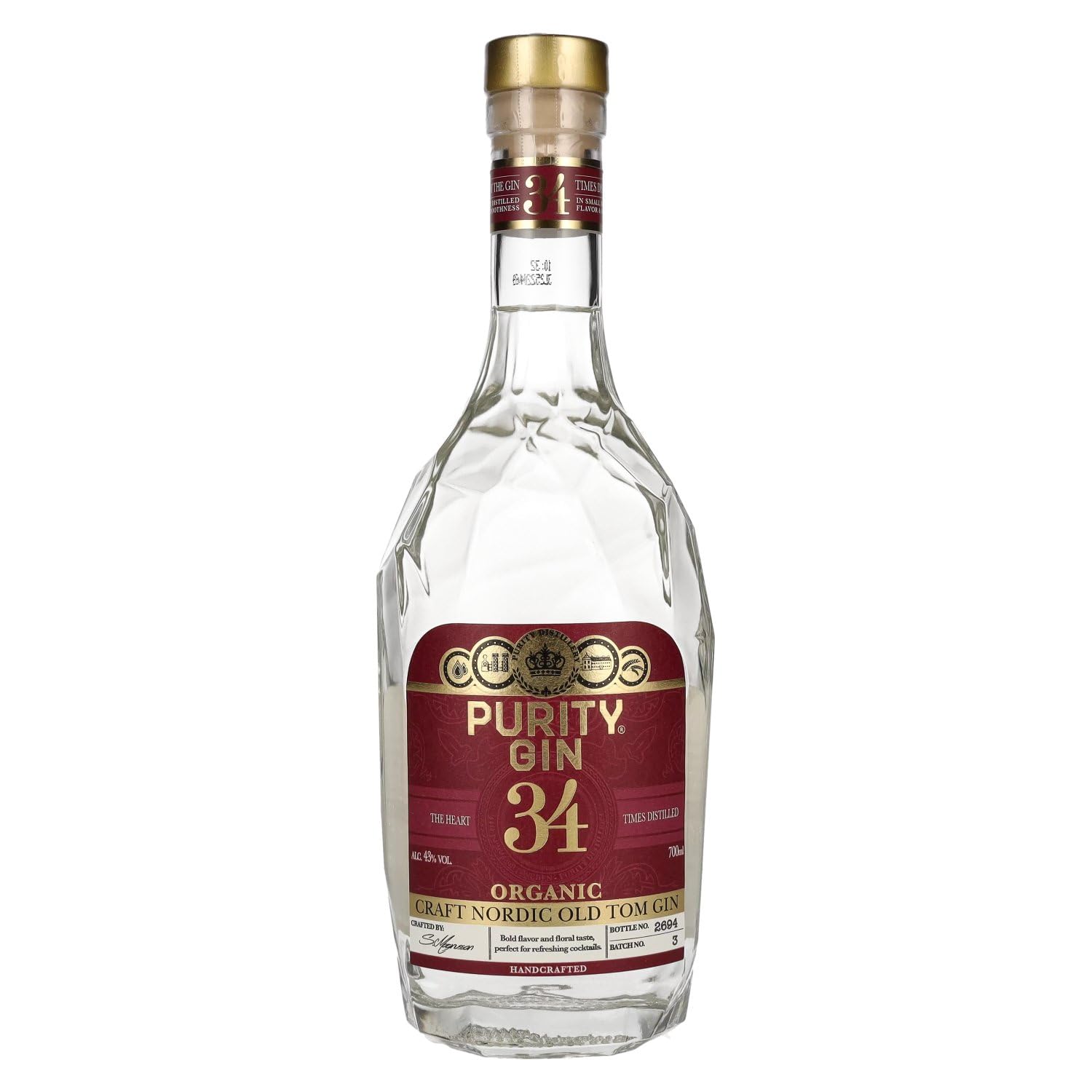 Purity 34 CRAFT NORDIC OLD TOM Gin 43% Vol. 0,7l