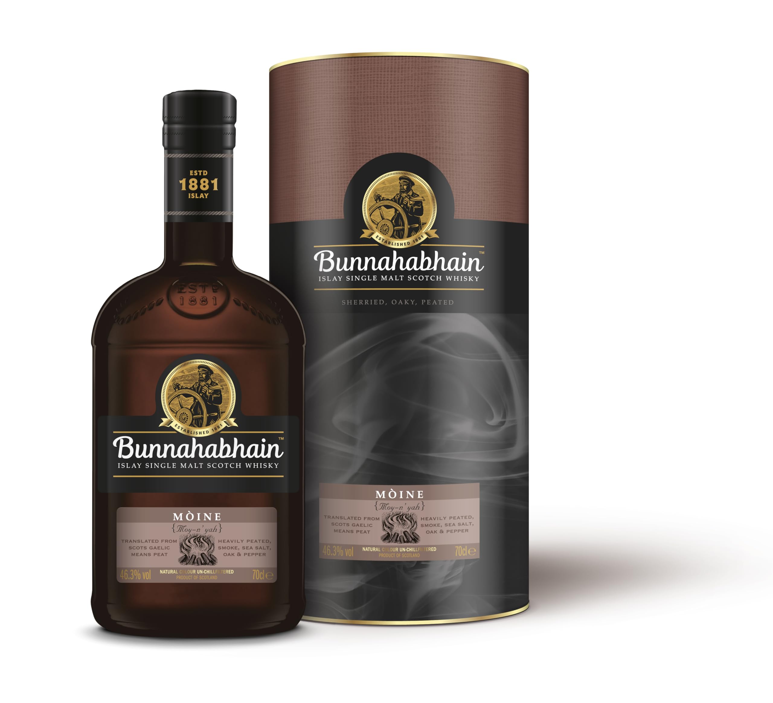 Bunnahabhain MÒINE Islay Single Malt Scotch Whisky 46,3% Vol. 0,7l en  — Piscosaveur