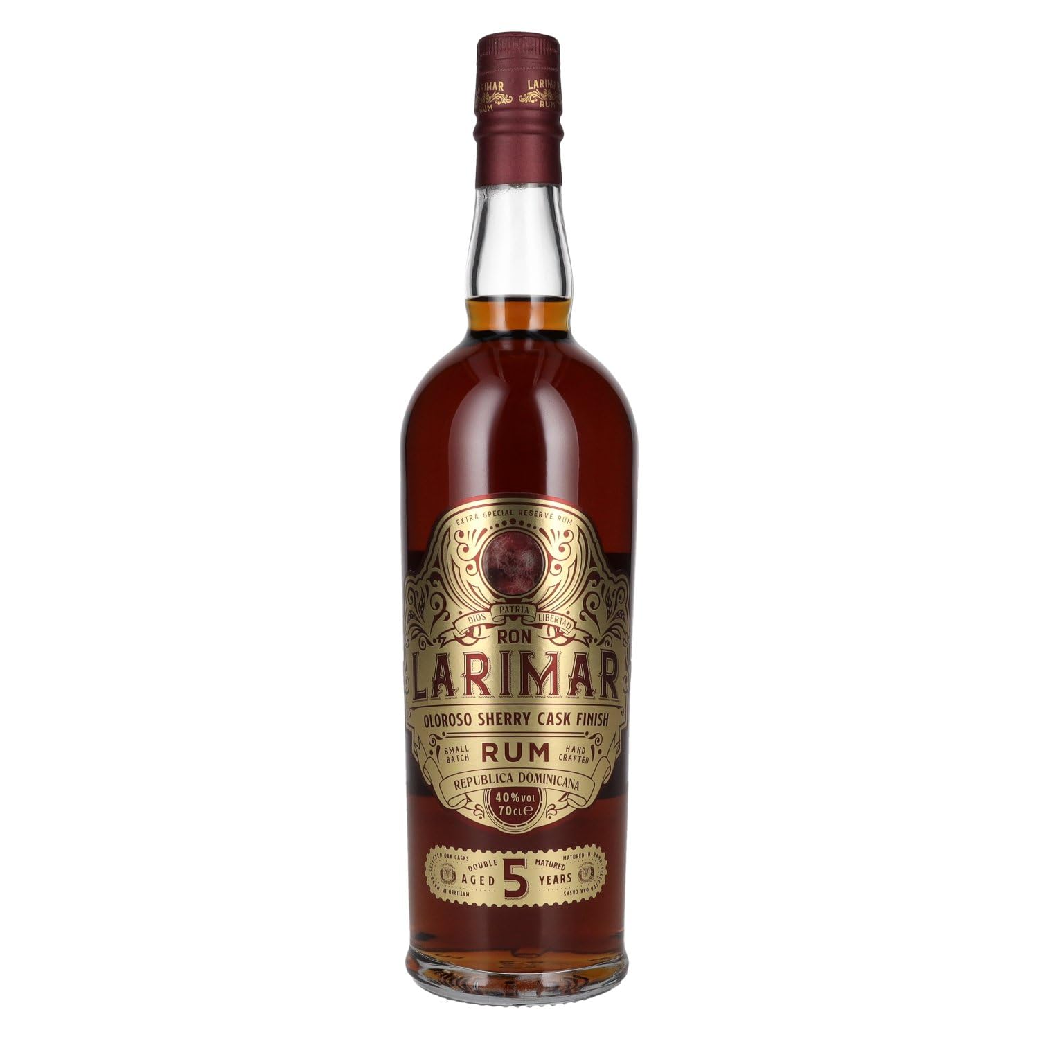 Ron Larimar 5 Years Old Small Batch Rum Oloroso Sherry Cask Finish 40% — Piscosaveur