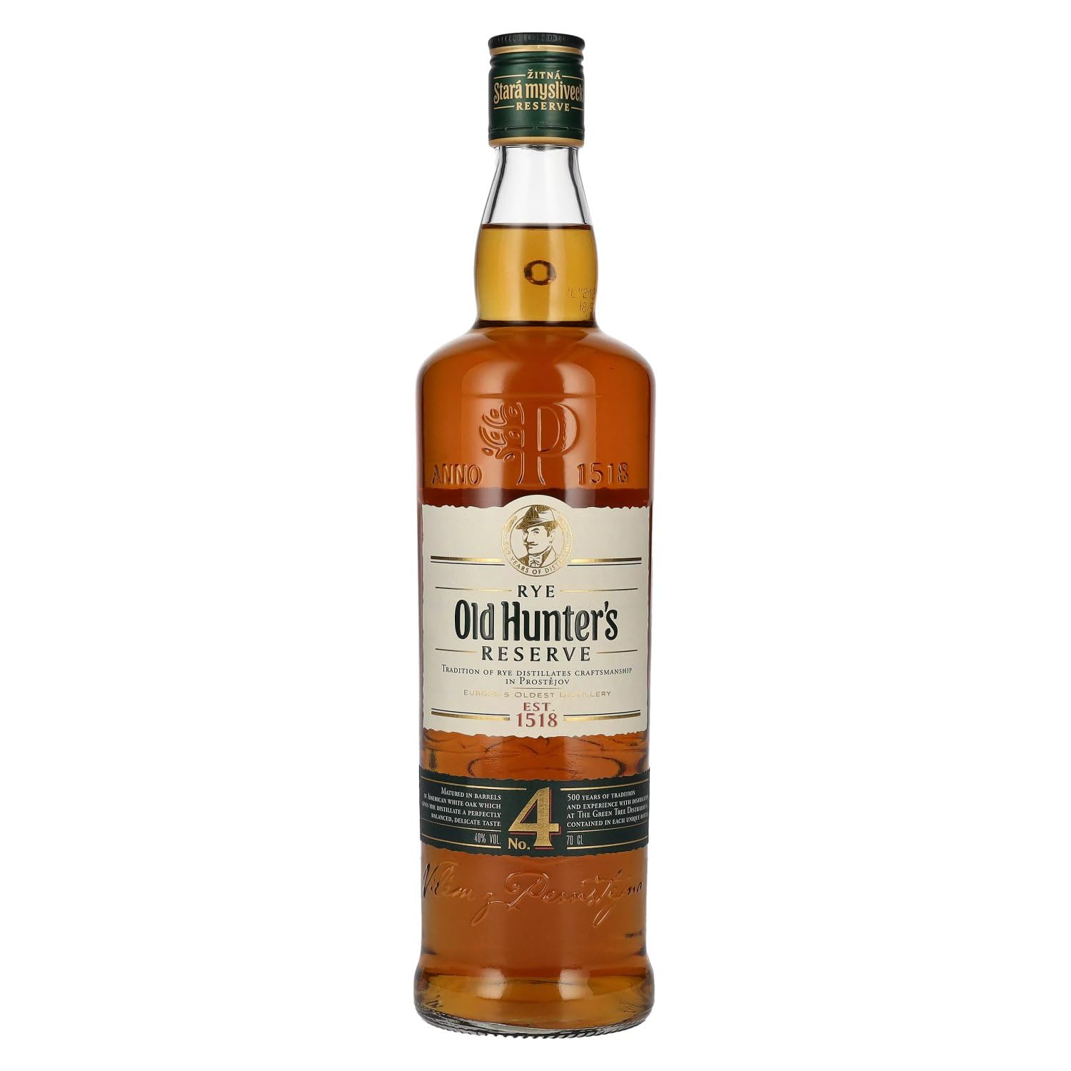 Old Hunter's No. 4 Rye Reserve Whisky 40% Vol. 0,7l — Piscosaveur